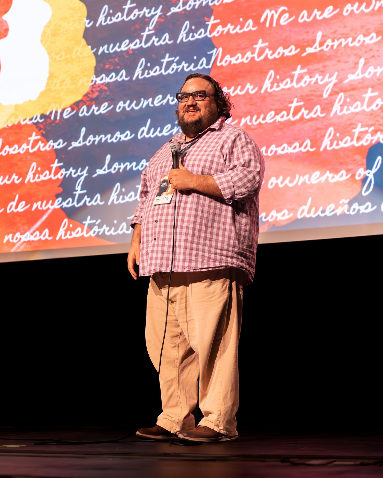 Speaker presenting at Austin film festival, captured by Ten X Captures for event photography and video portfolio.