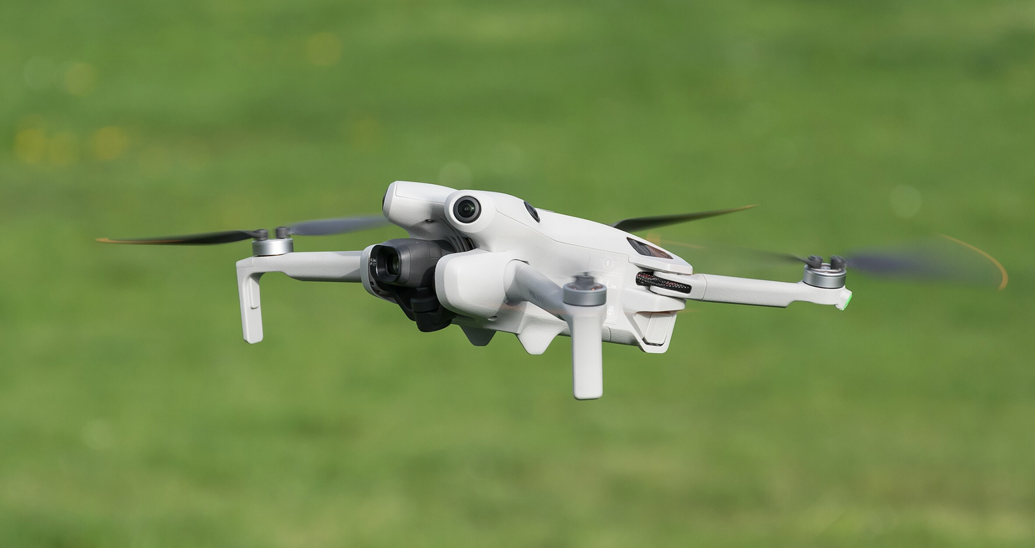 Drone used by Ten X Captures for aerial photography and videography, showcase on pricing page for San Antonio and Austin content services.