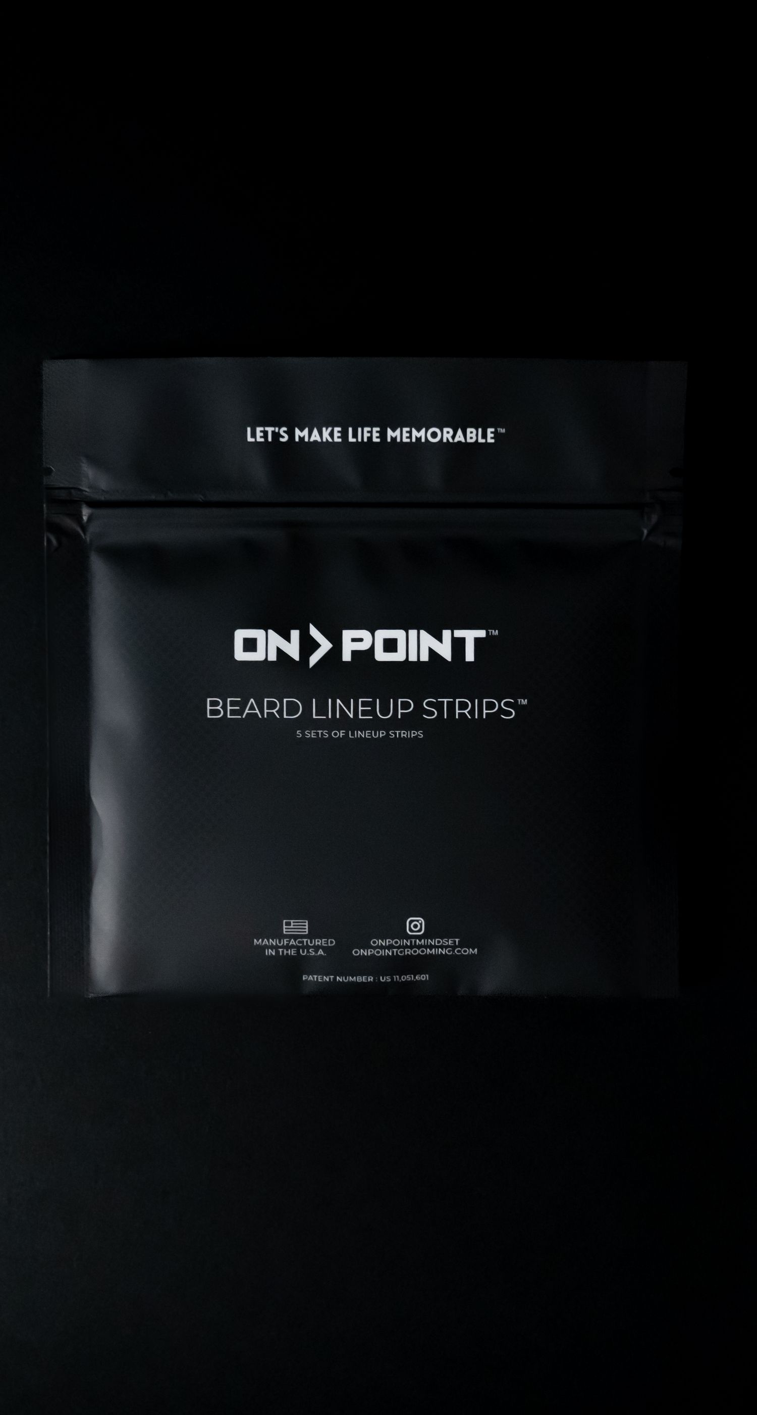 Product photography of packaging of a men's grooming brand, showcasing packaging and design for commercial marketing use.