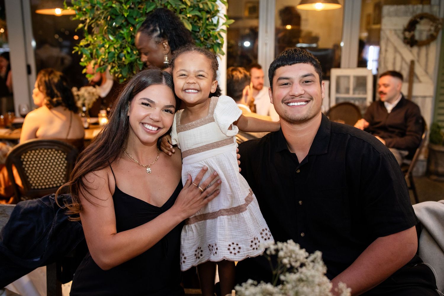 Wedding celebration at an elegant indoor venue with guests mingling and dancing. The barrow restaurant mount Nathan wedding