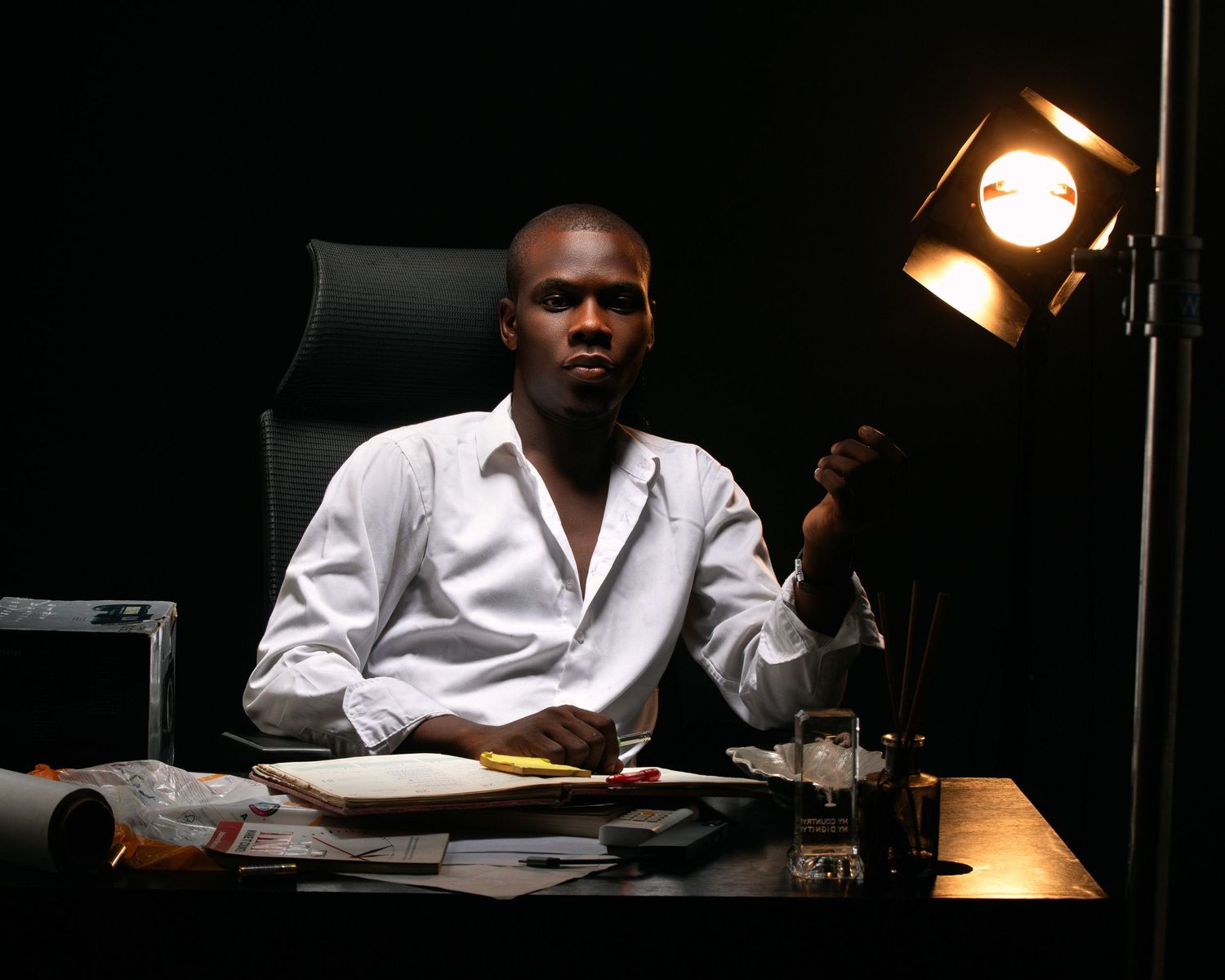 Studio cinematic shoot