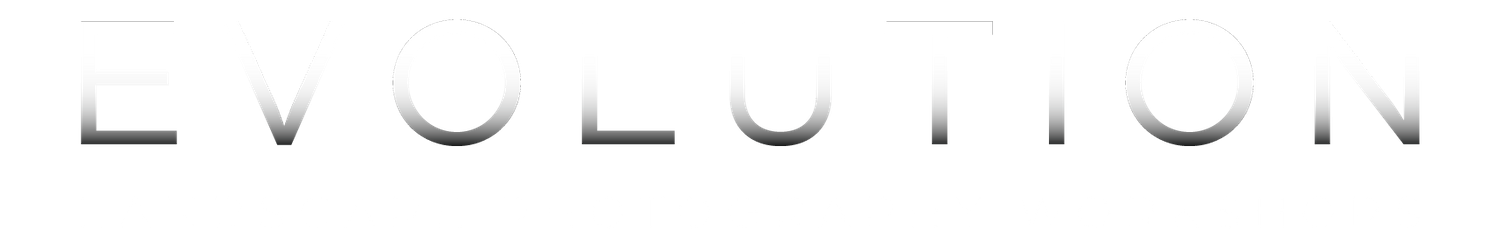 Logo for Evolution Photography Workshops in white text on black background.
