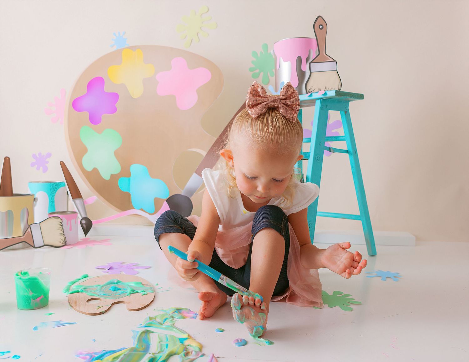 Paint and Art Photo session West Lafayette, Indiana