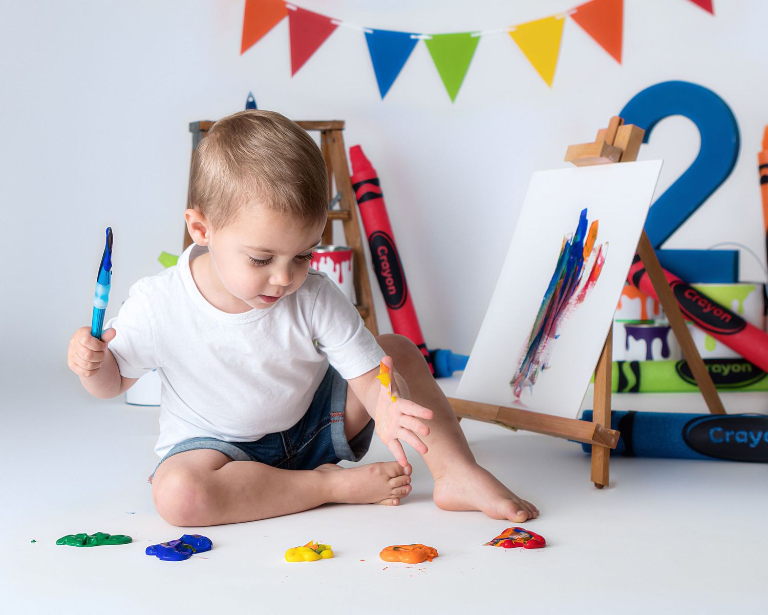 Paint and Art Photo session West Lafayette, Indiana