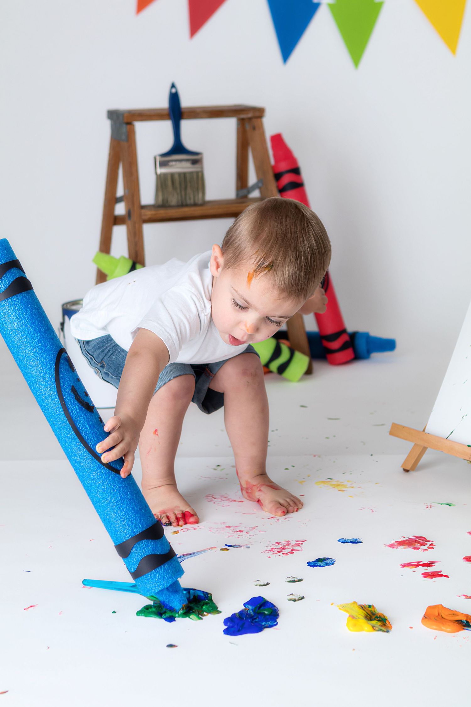 Paint and Art Photo Session West Lafayette, Indiana
