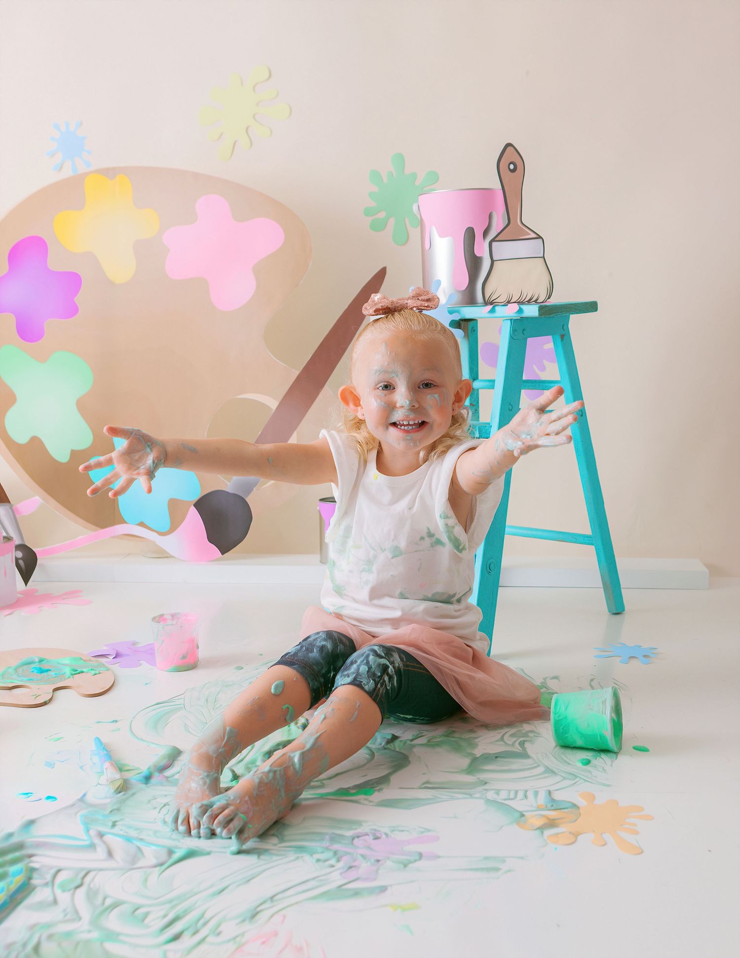 Paint and Art Photo session West Lafayette, Indiana