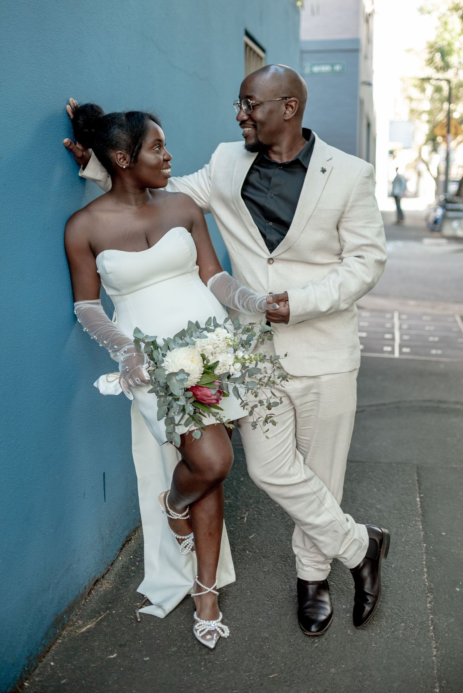 Elopement photography at the city