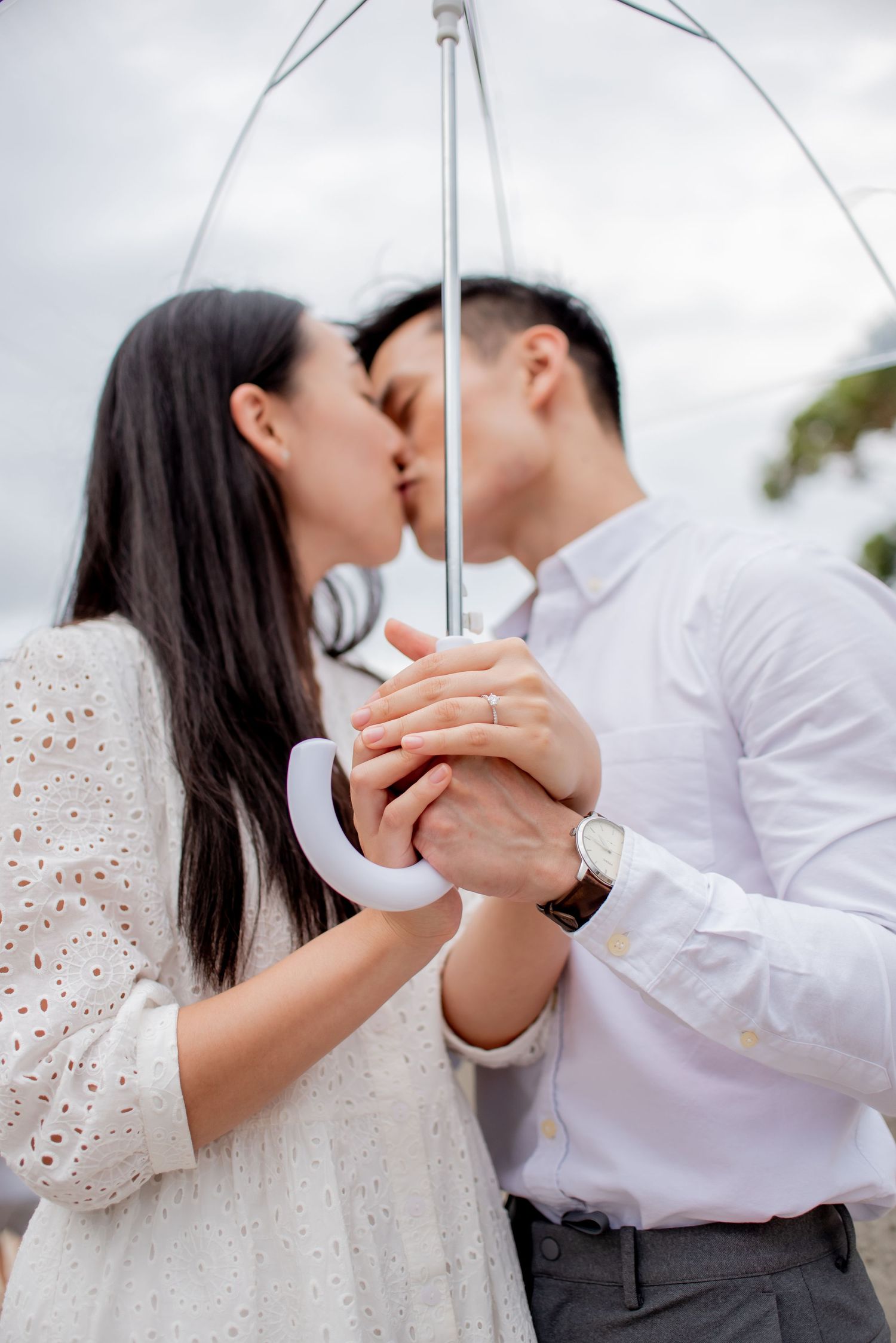 Romantic proposal in Balmoral beach