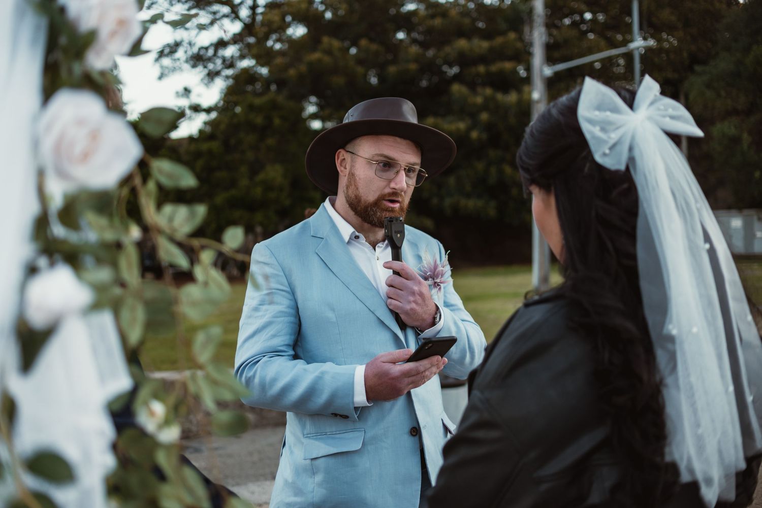 Blues point wedding ceremony photography by Oriana