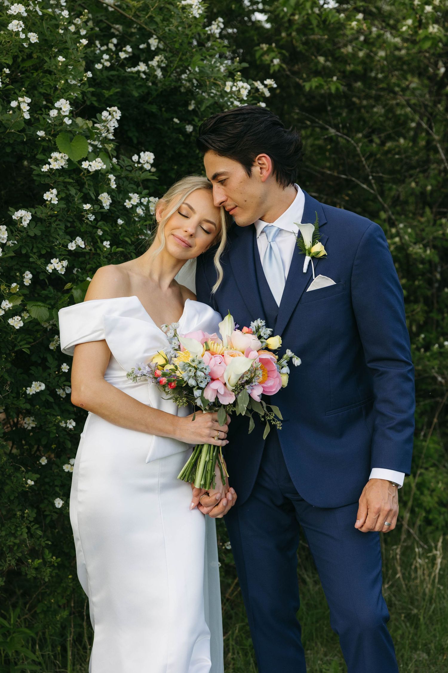 bride and groom portrait