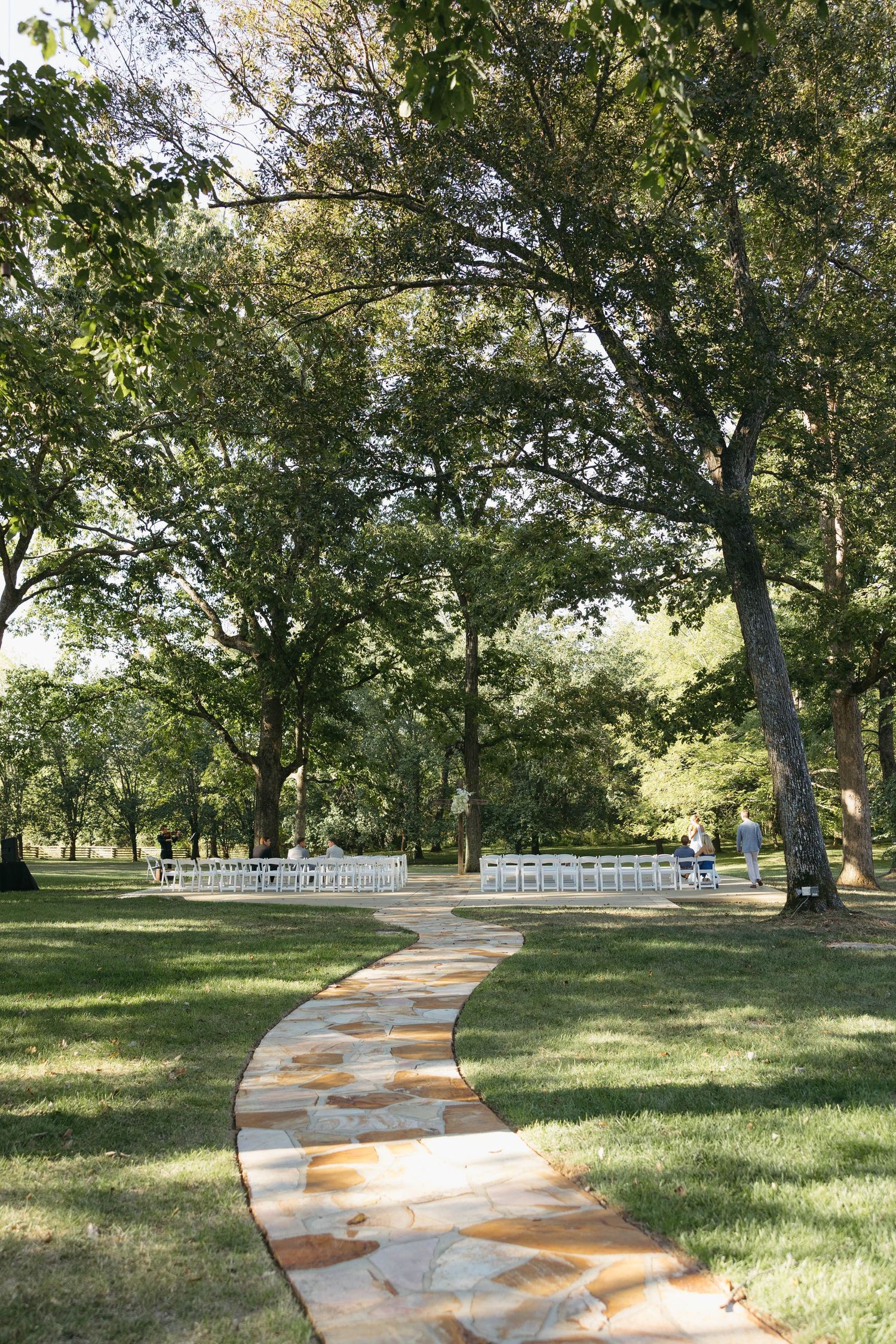 Birmingham Alabama Photographer capturing the ceremony space, at Iris Woods Venue in Nashville, Tennessee