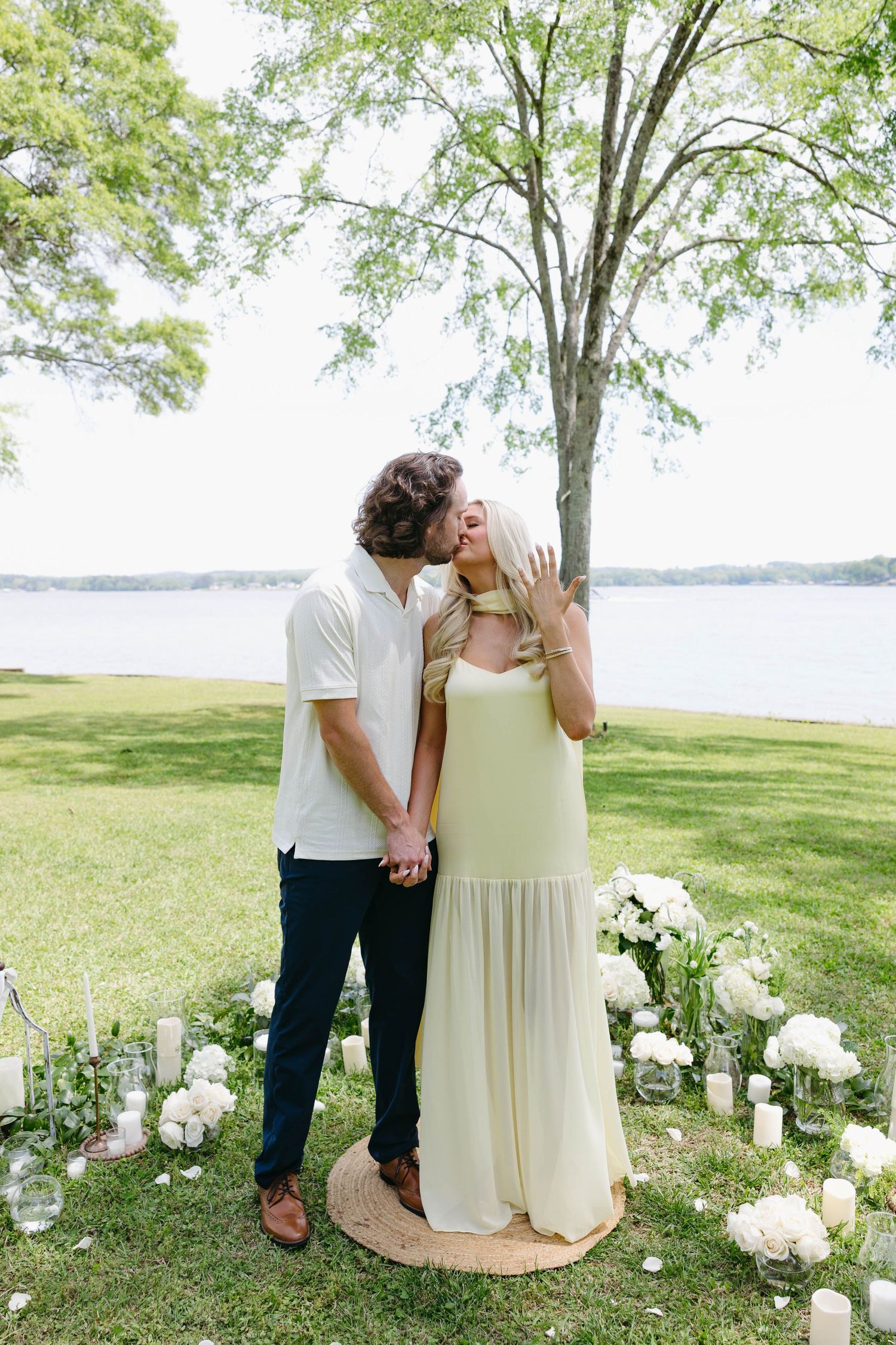 couple photos after their proposal