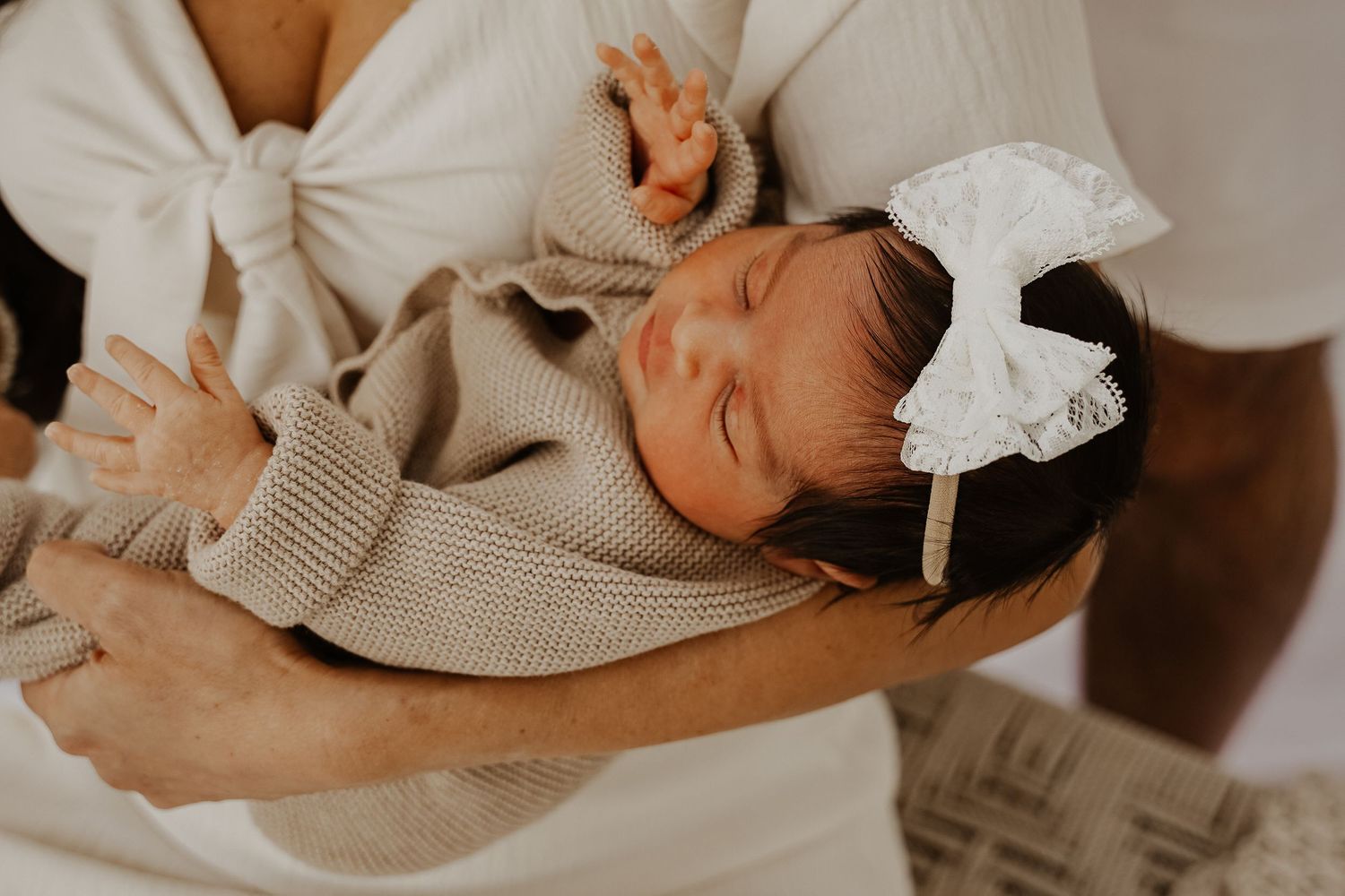 Newborn lifestyle shoot at home session in Miami, FL