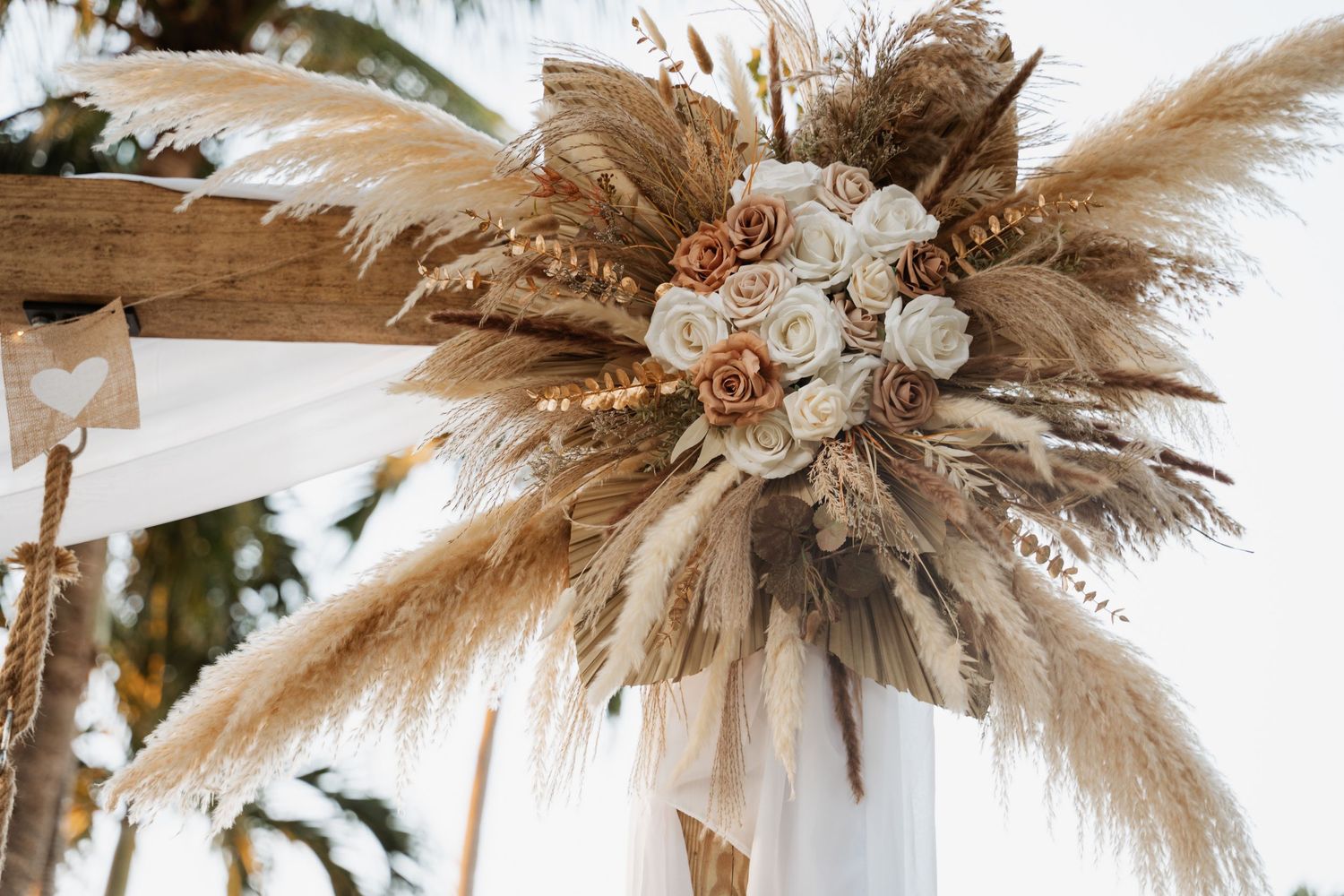 Engagement party floral arrangement for couple in Cutler Bay, FL