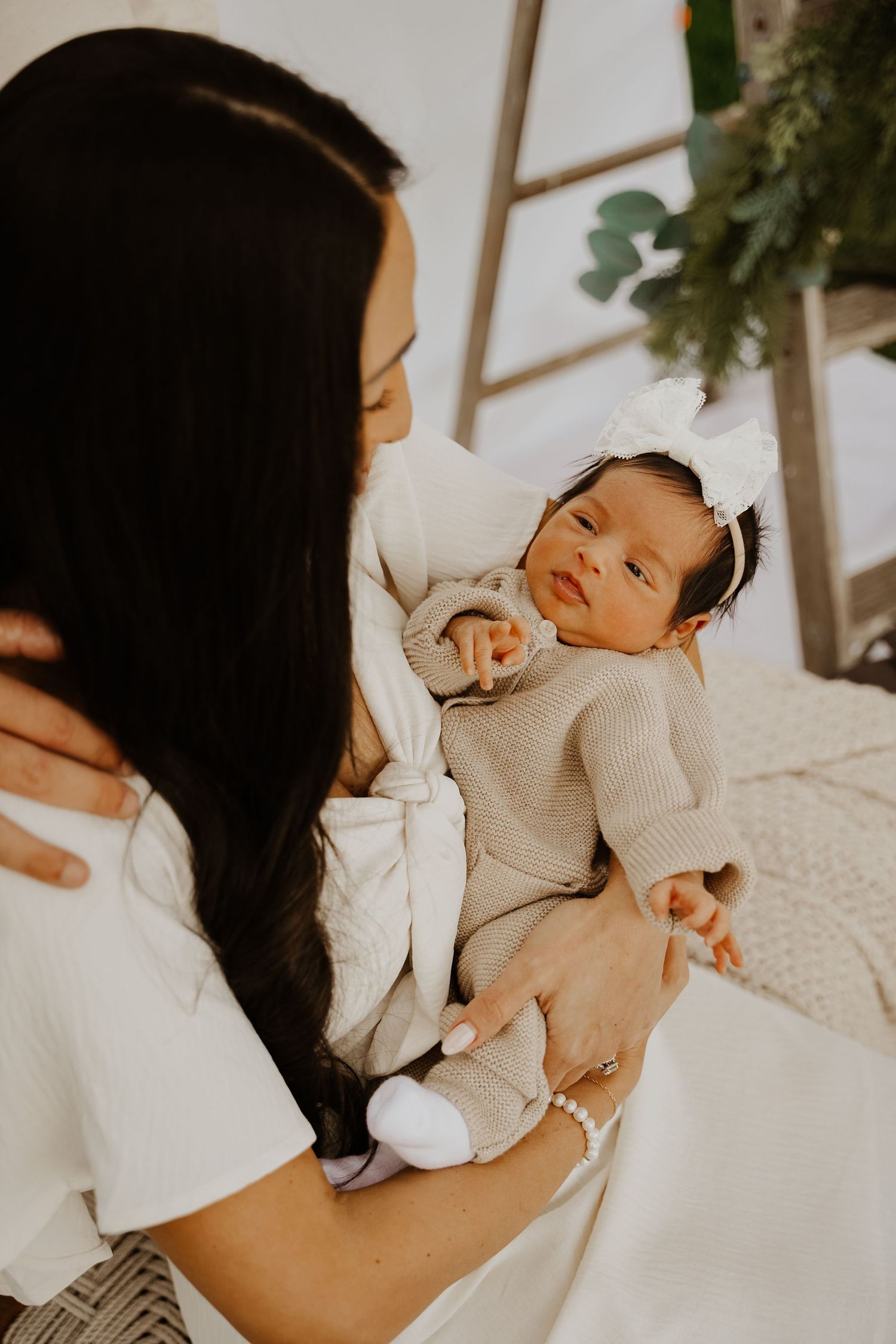 Newborn lifestyle shoot at home session in Miami, FL