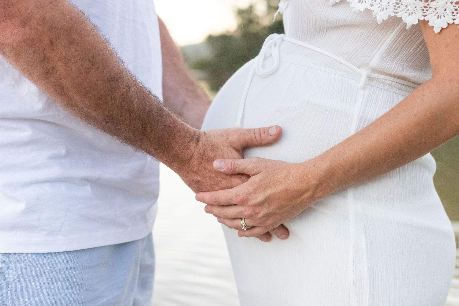Candid maternity portrait at the beach – Coffs Coast photographer