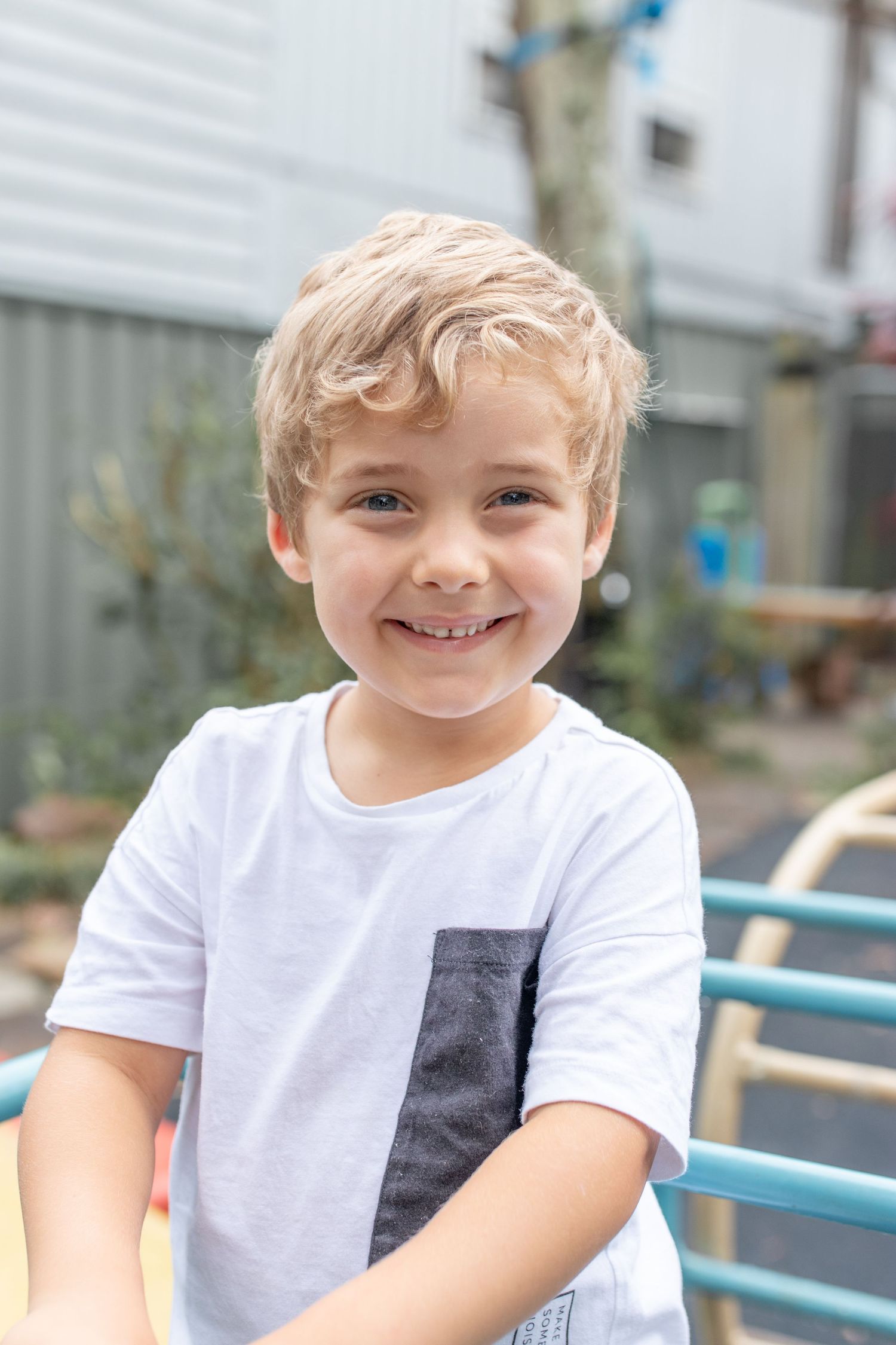 Candid preschool moment with children playing outdoors on the Coffs Coast