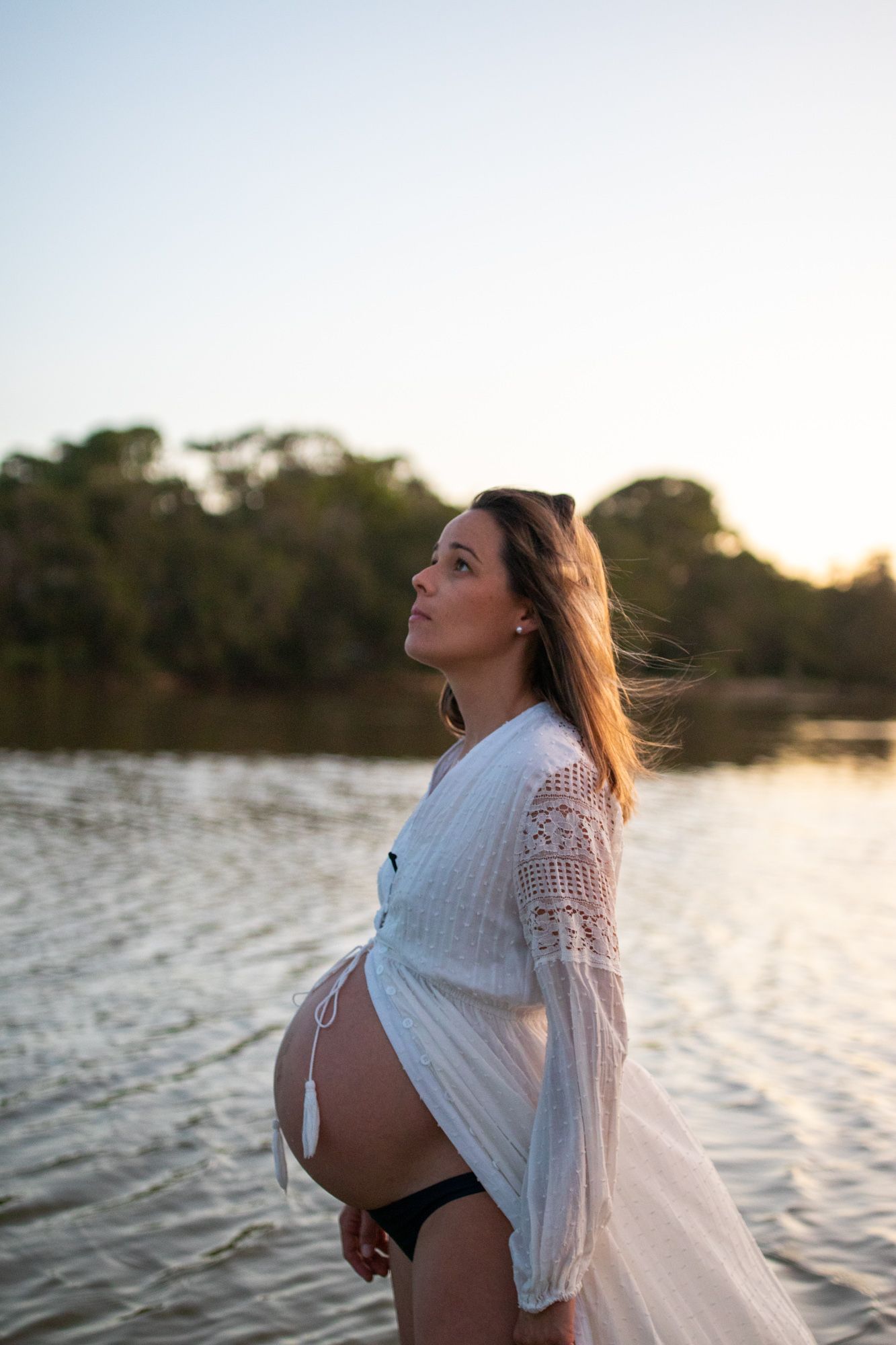 Candid maternity portrait at the beach – Coffs Coast photographer