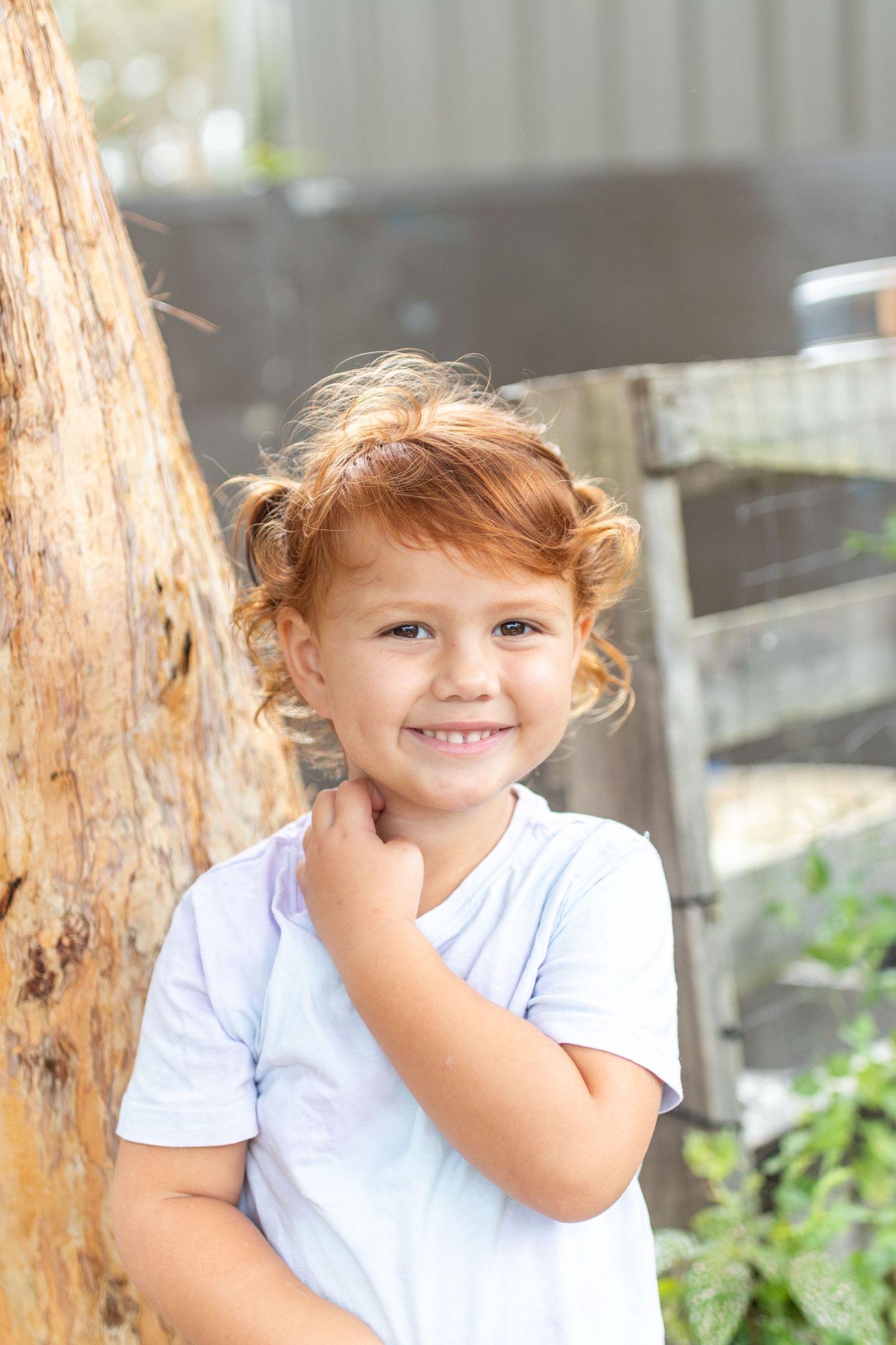 Candid preschool moment with children playing outdoors on the Coffs Coast