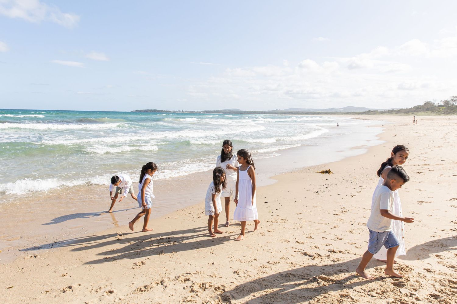Heartfelt moments with extended family captured in a candid lifestyle shoot.