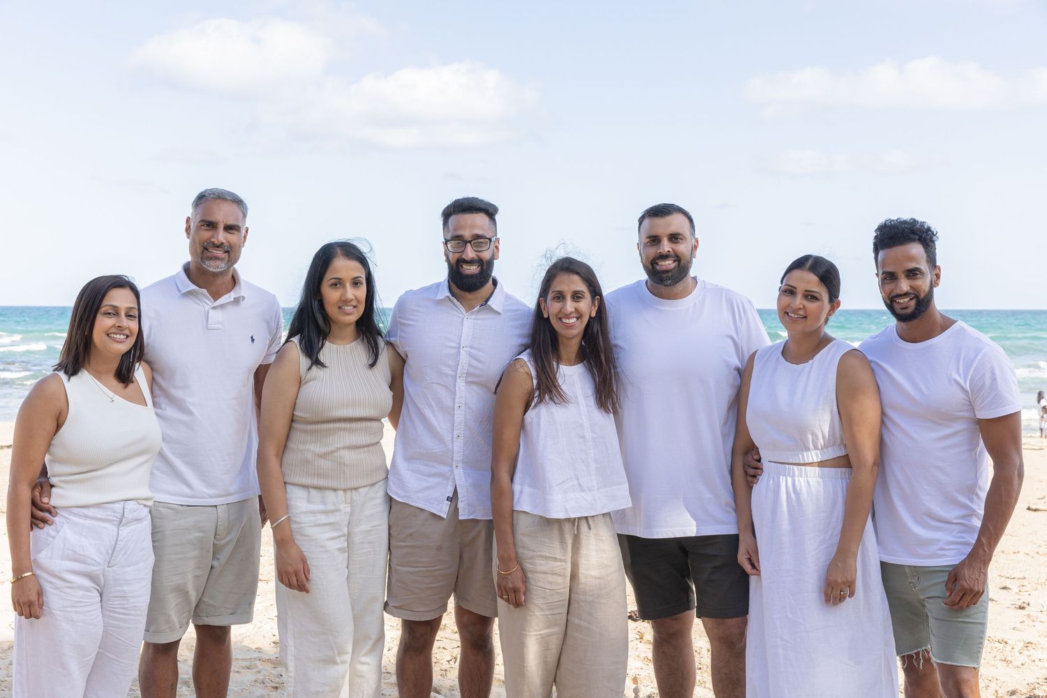 Heartfelt moments with extended family captured in a candid lifestyle shoot.