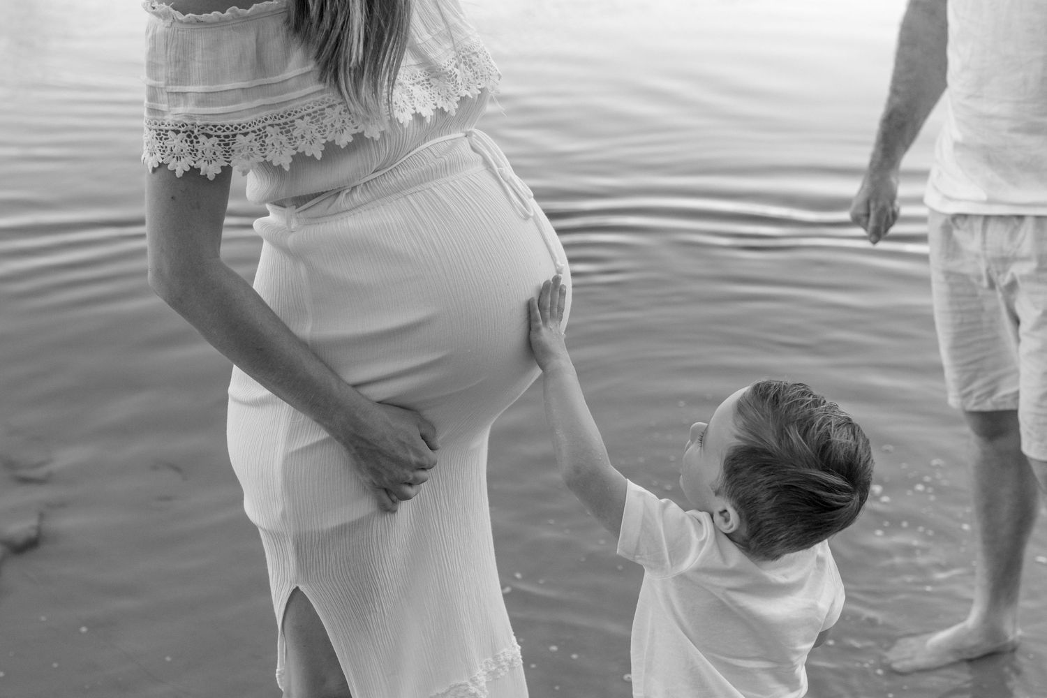 Candid maternity portrait at the beach – Coffs Coast photographer