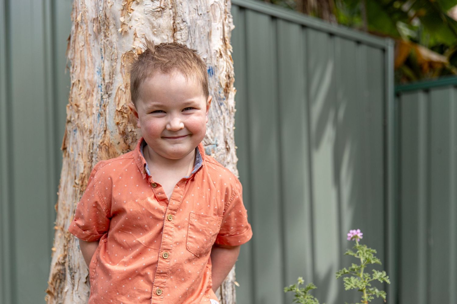 Candid preschool moment with children playing outdoors on the Coffs Coast