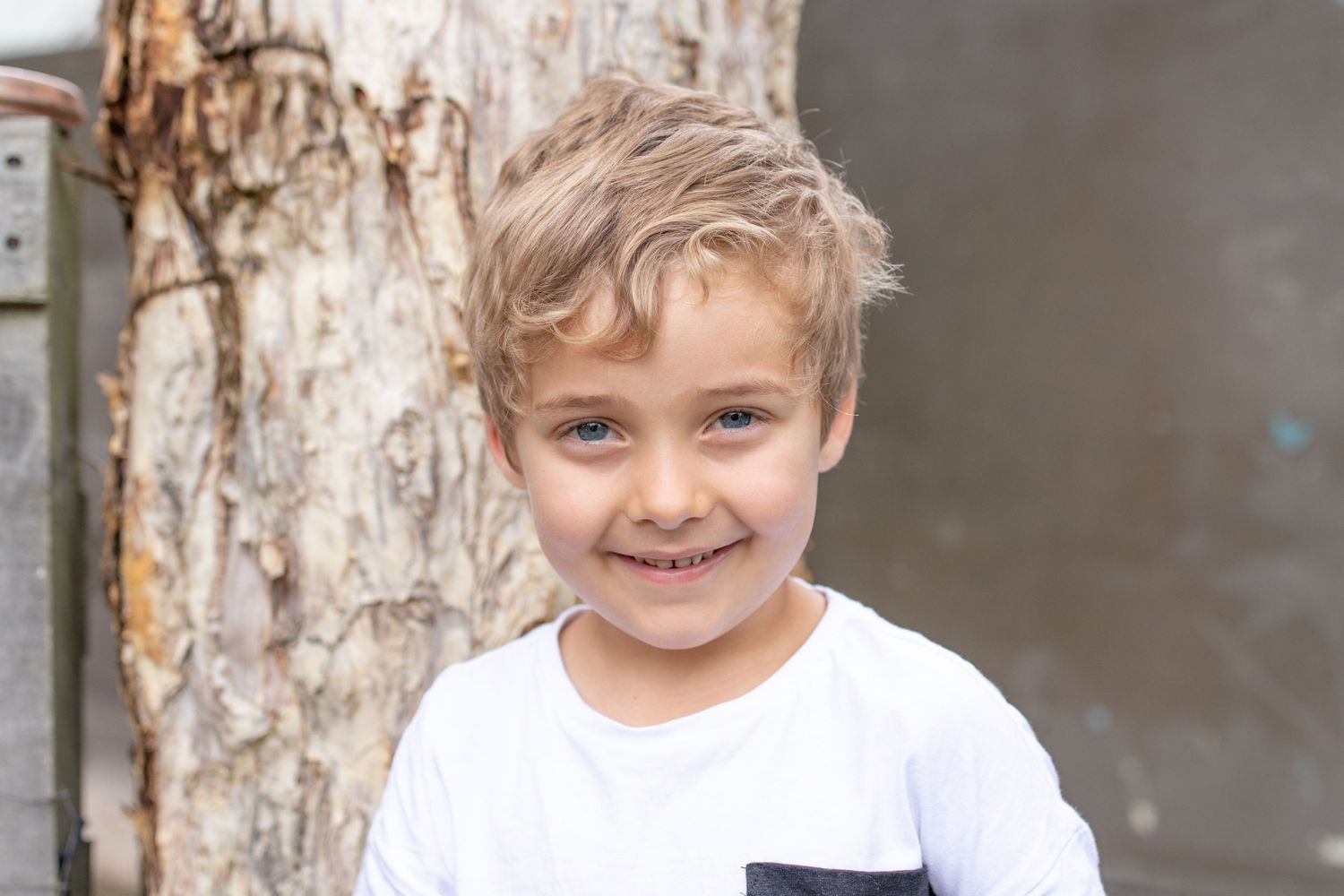 Candid preschool moment with children playing outdoors on the Coffs Coast