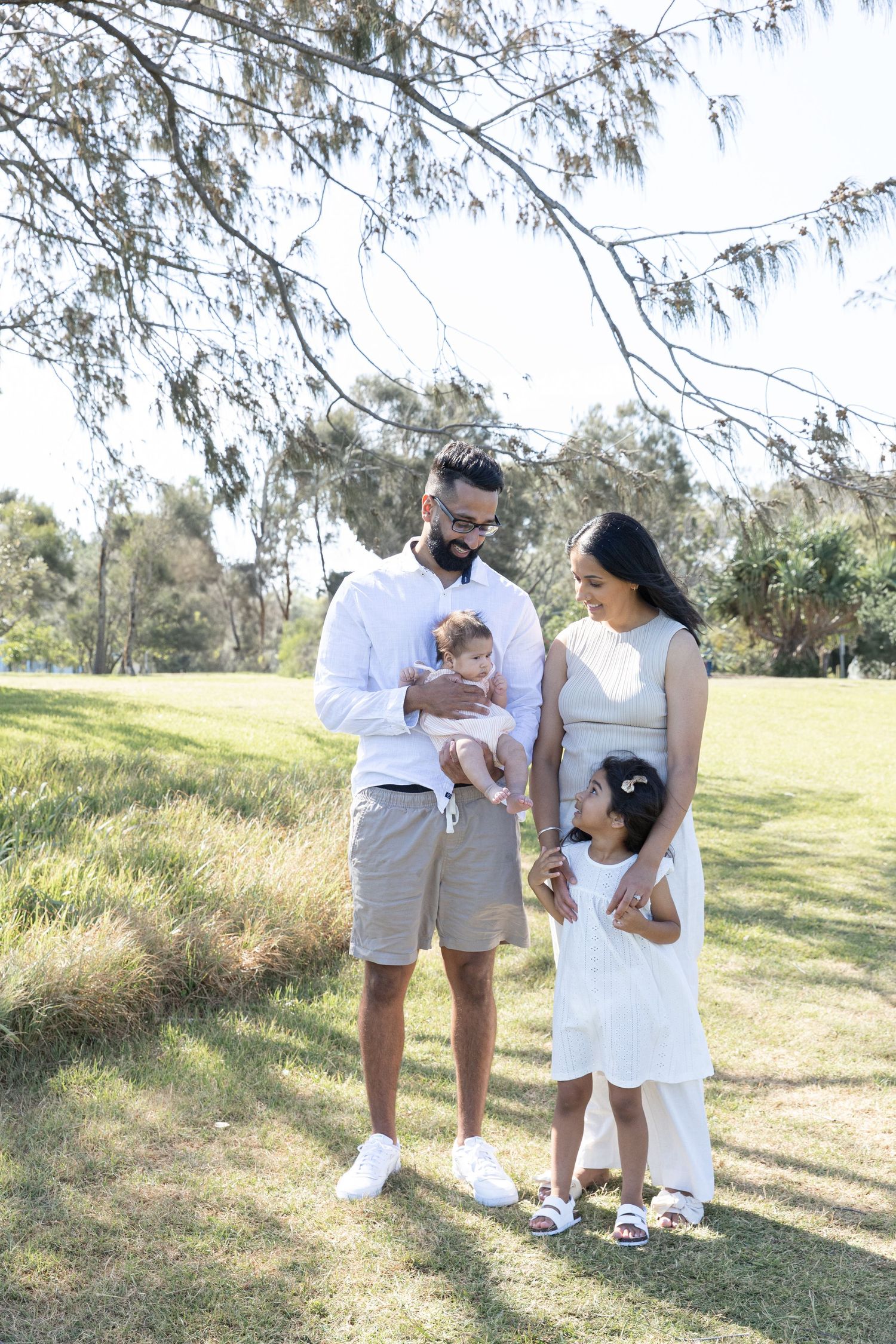 Heartfelt moments with extended family captured in a candid lifestyle shoot.
