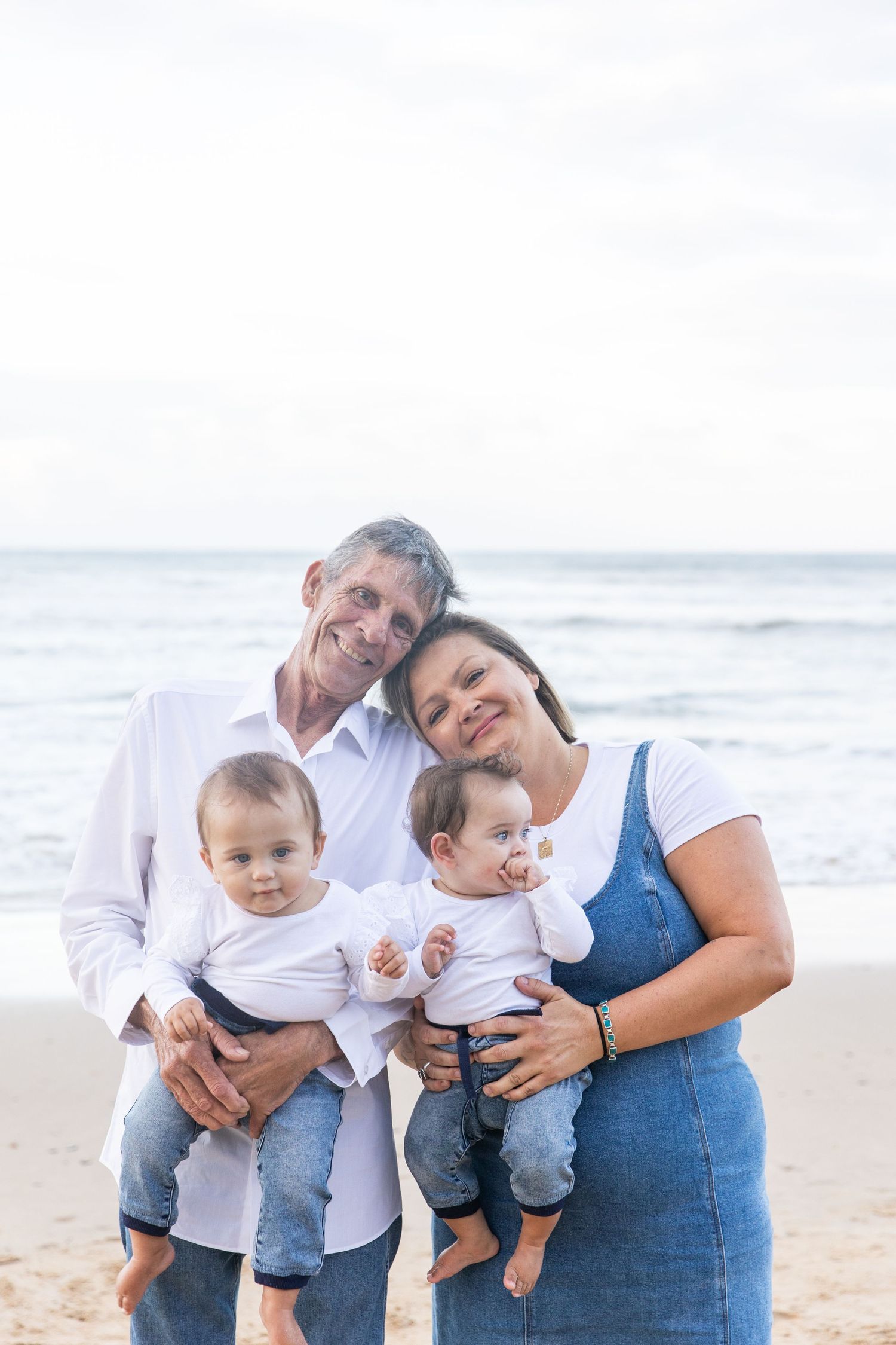 Candid family portrait at the beach – Coffs Coast photographer