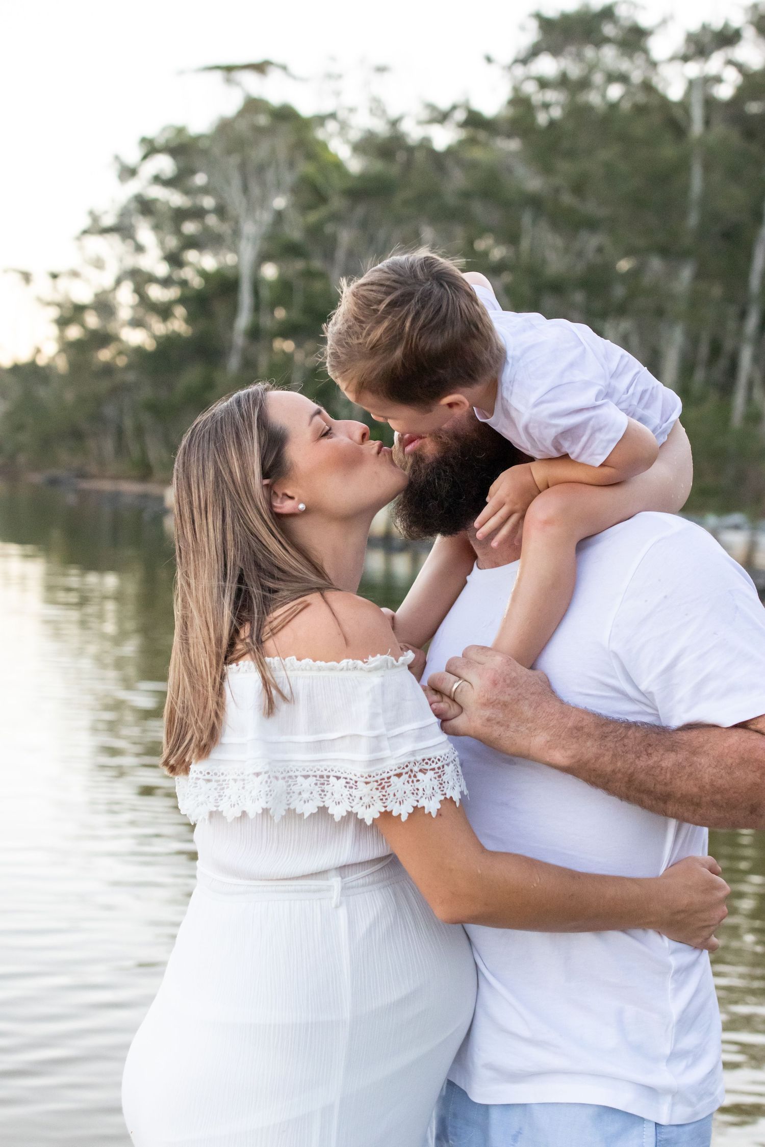 Candid maternity portrait at the beach – Coffs Coast photographer