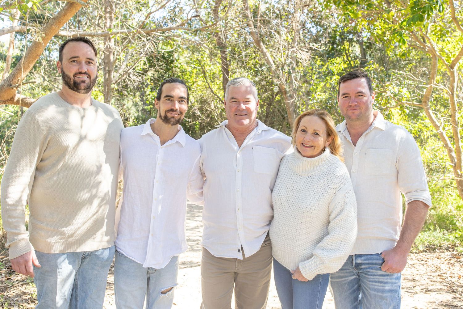 Heartfelt moments with extended family captured in a candid lifestyle shoot.