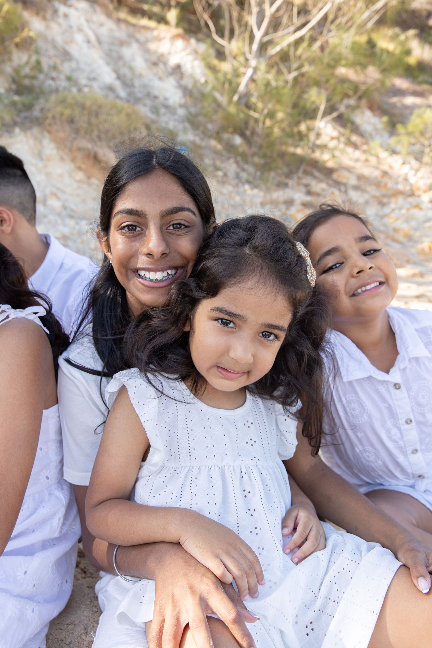 Heartfelt moments with extended family captured in a candid lifestyle shoot.