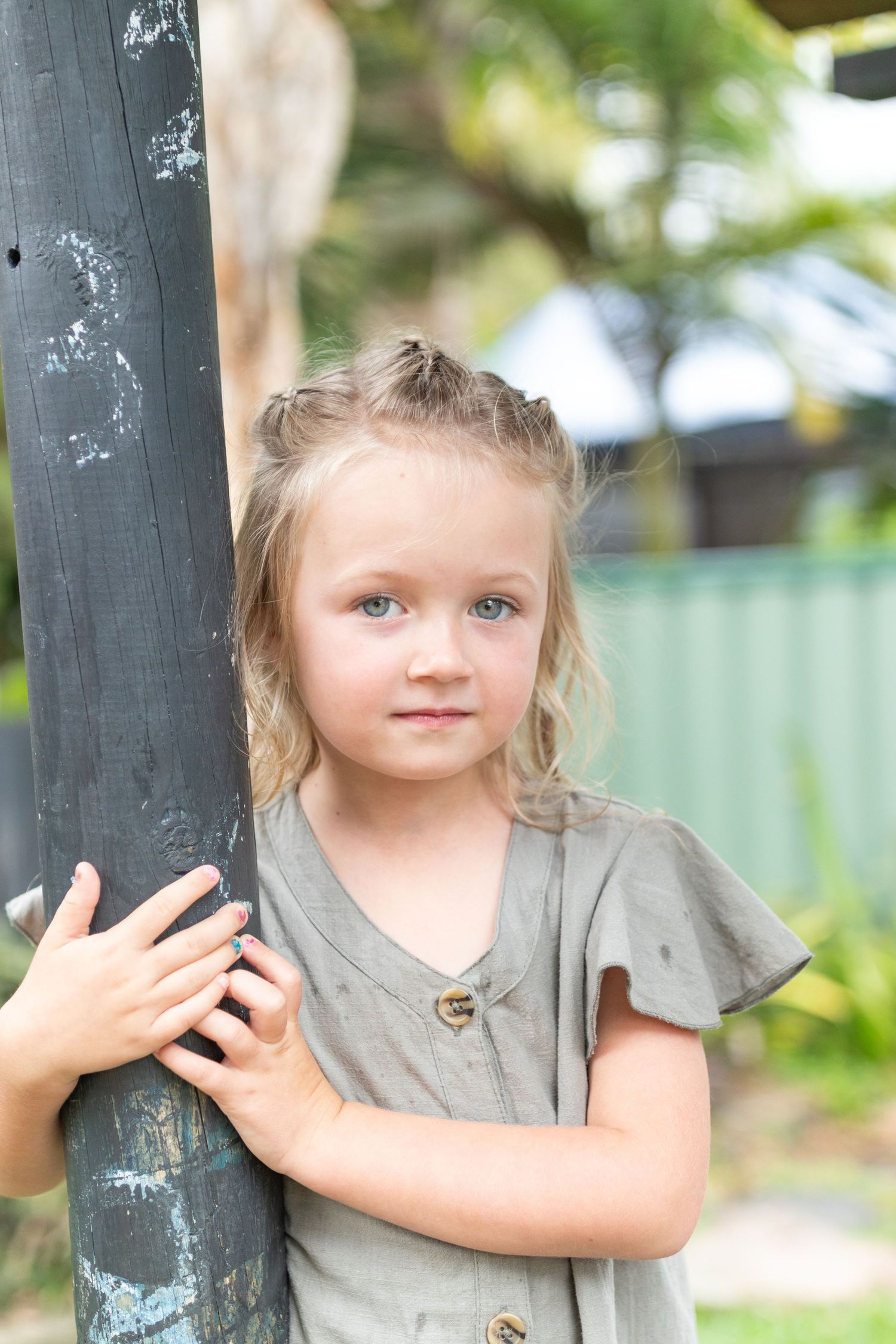 Candid preschool moment with children playing outdoors on the Coffs Coast