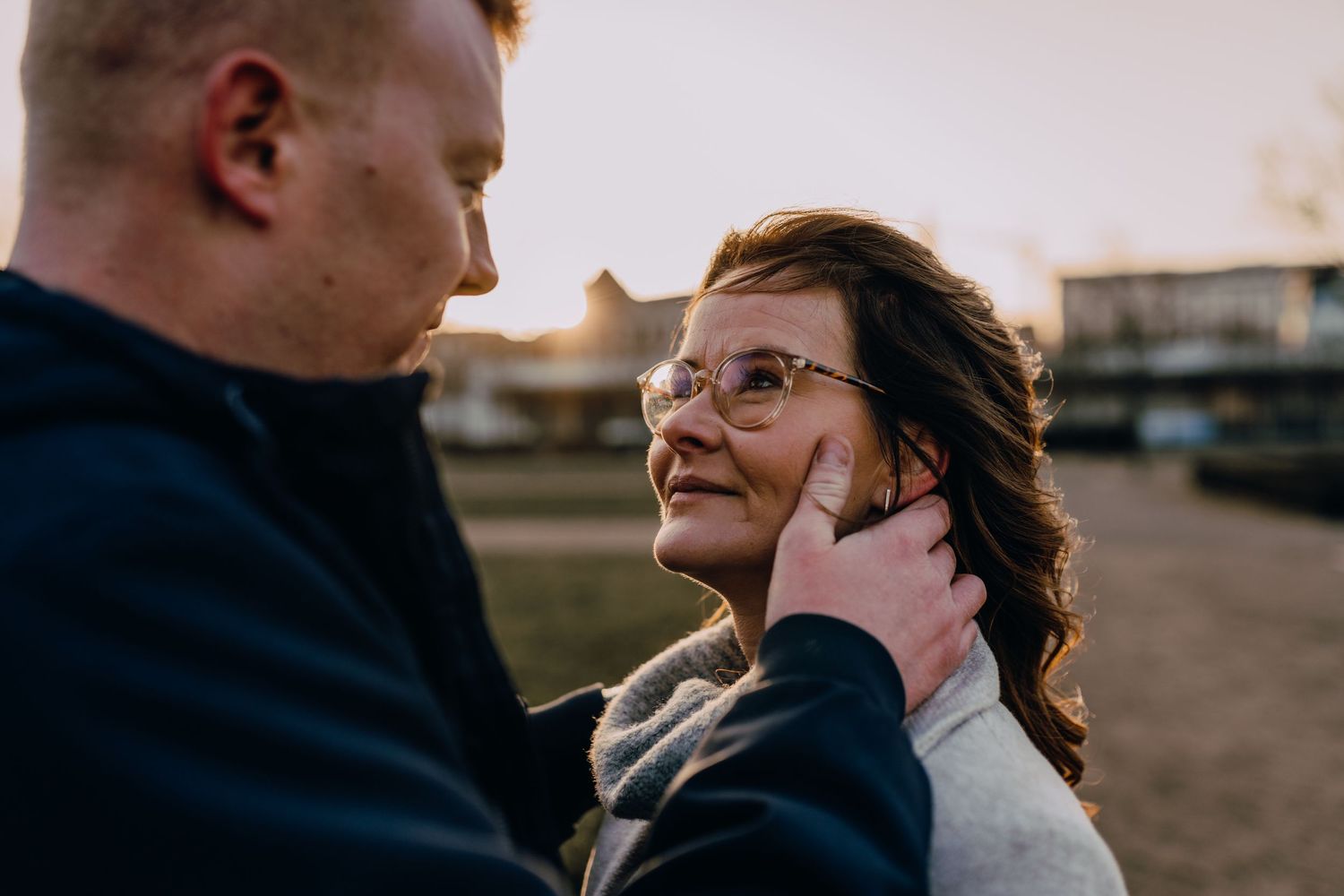 Paarshooting, Mecklenburg- Vorpommern, Glücksmomente Kerstin Jochens, Engagementshooting, Verlobung, Warnemünde, Ostsee, Sonnenuntergang