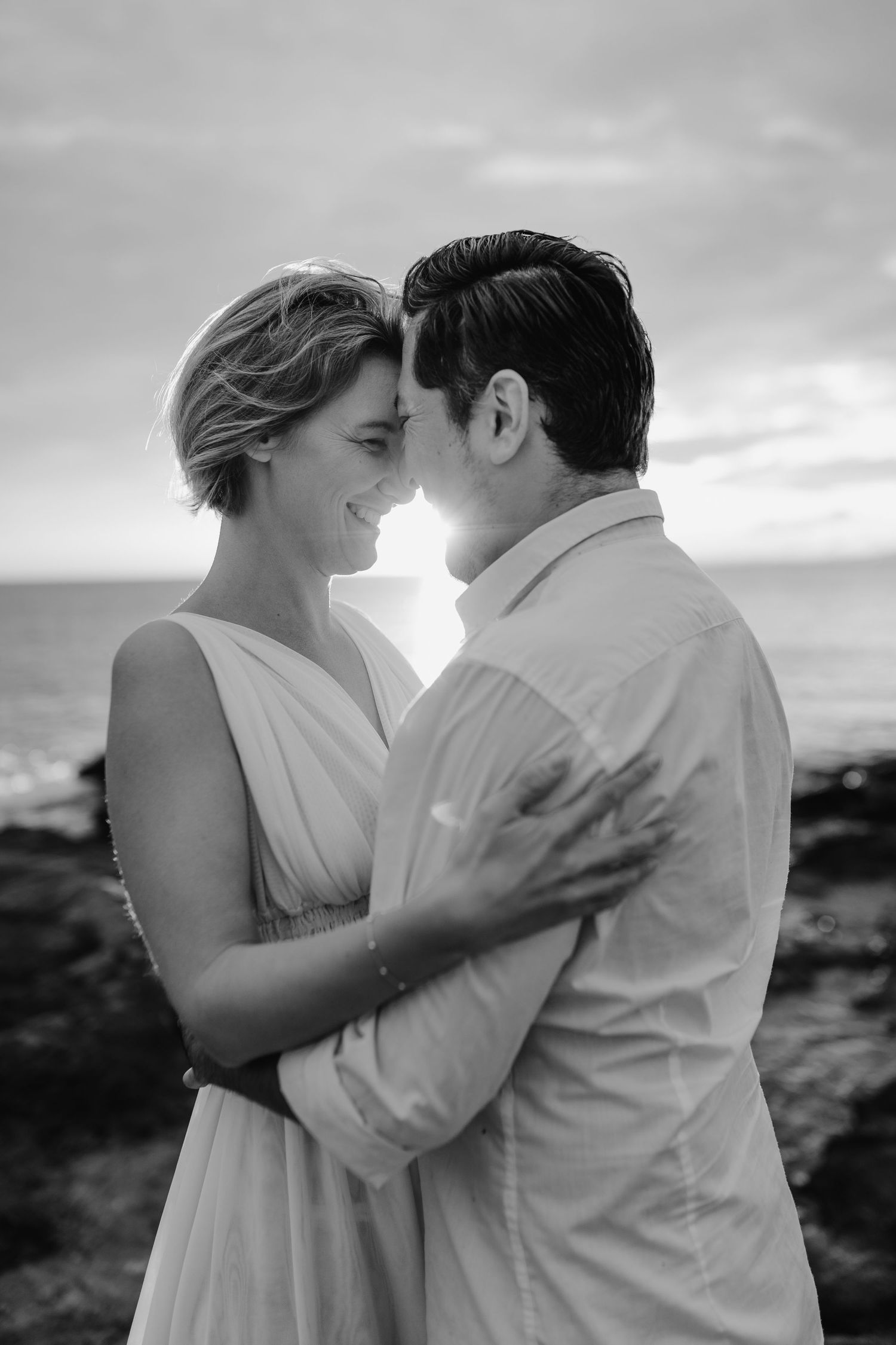 Paarshooting, Mallorca, Palma, Sonnenuntergang, Sunset, Glücksmomente Kerstin Jochens, Liebe, Paarfotos, emotional, Hochzeit, authentisch