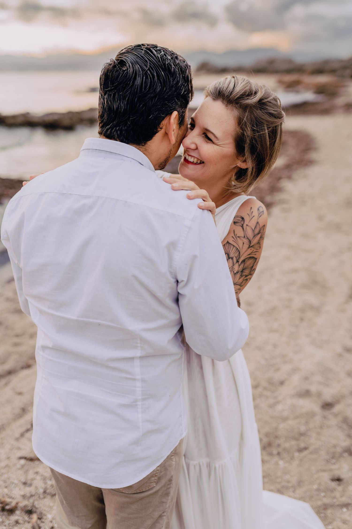 Paarshooting, Mallorca, Palma, Sonnenuntergang, Sunset, Glücksmomente Kerstin Jochens, Liebe, Paarfotos, emotional, Hochzeit, authentisch