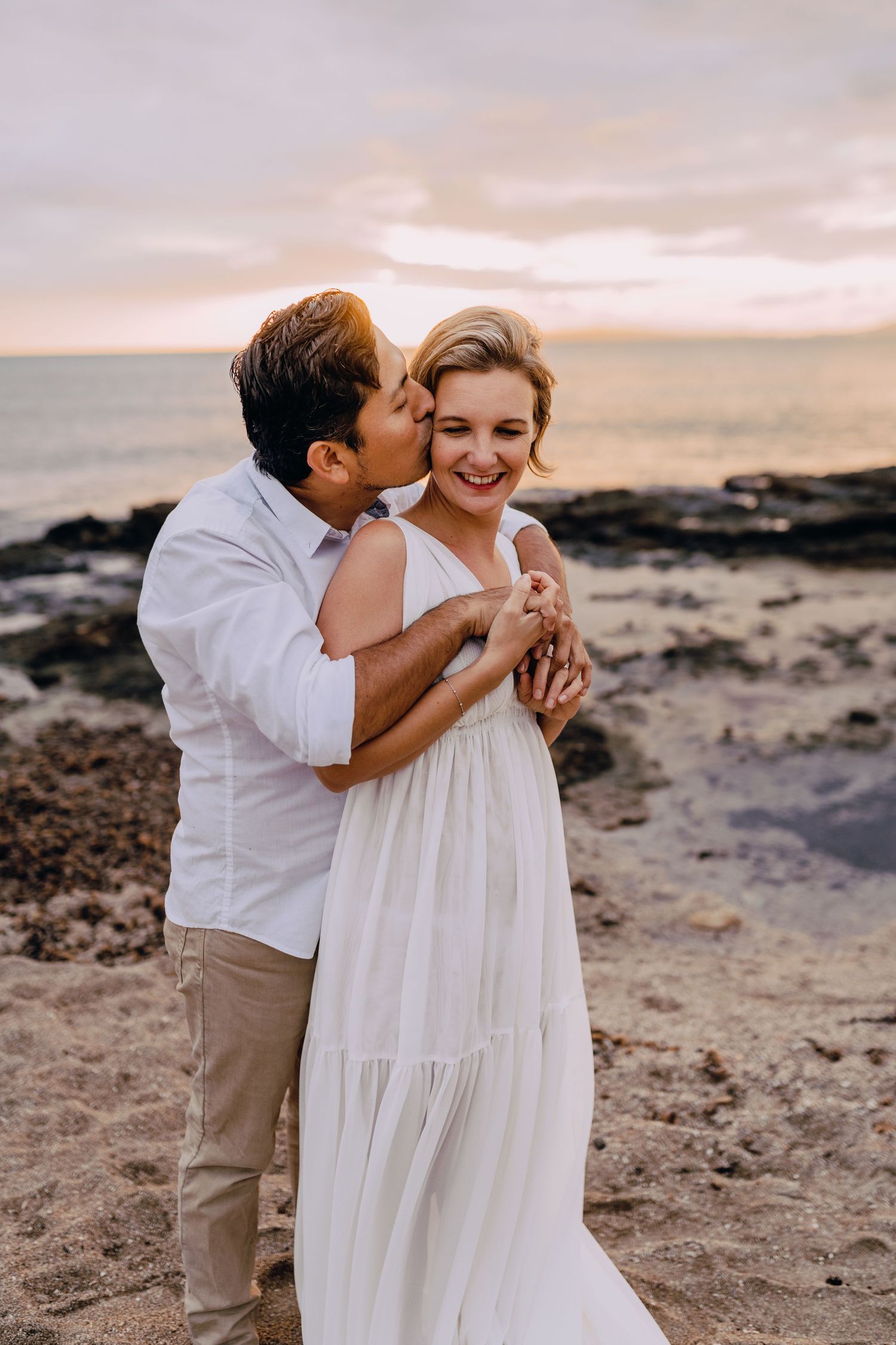 Paarshooting, Mallorca, Palma, Sonnenuntergang, Sunset, Glücksmomente Kerstin Jochens, Liebe, Paarfotos, emotional, Hochzeit, authentisch