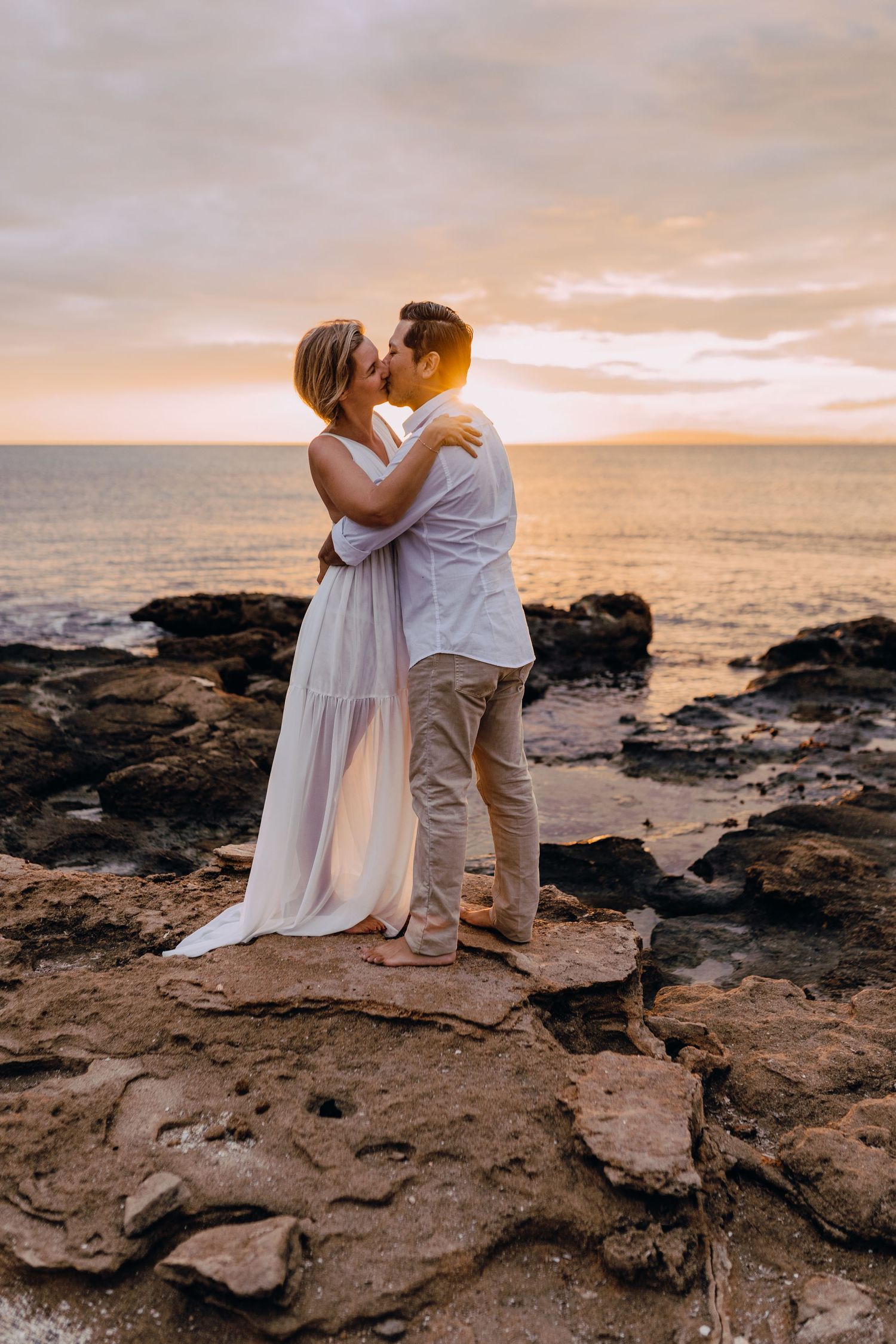 Paarshooting, Mallorca, Palma, Sonnenuntergang, Sunset, Glücksmomente Kerstin Jochens, Liebe, Paarfotos, emotional, Hochzeit, authentisch
