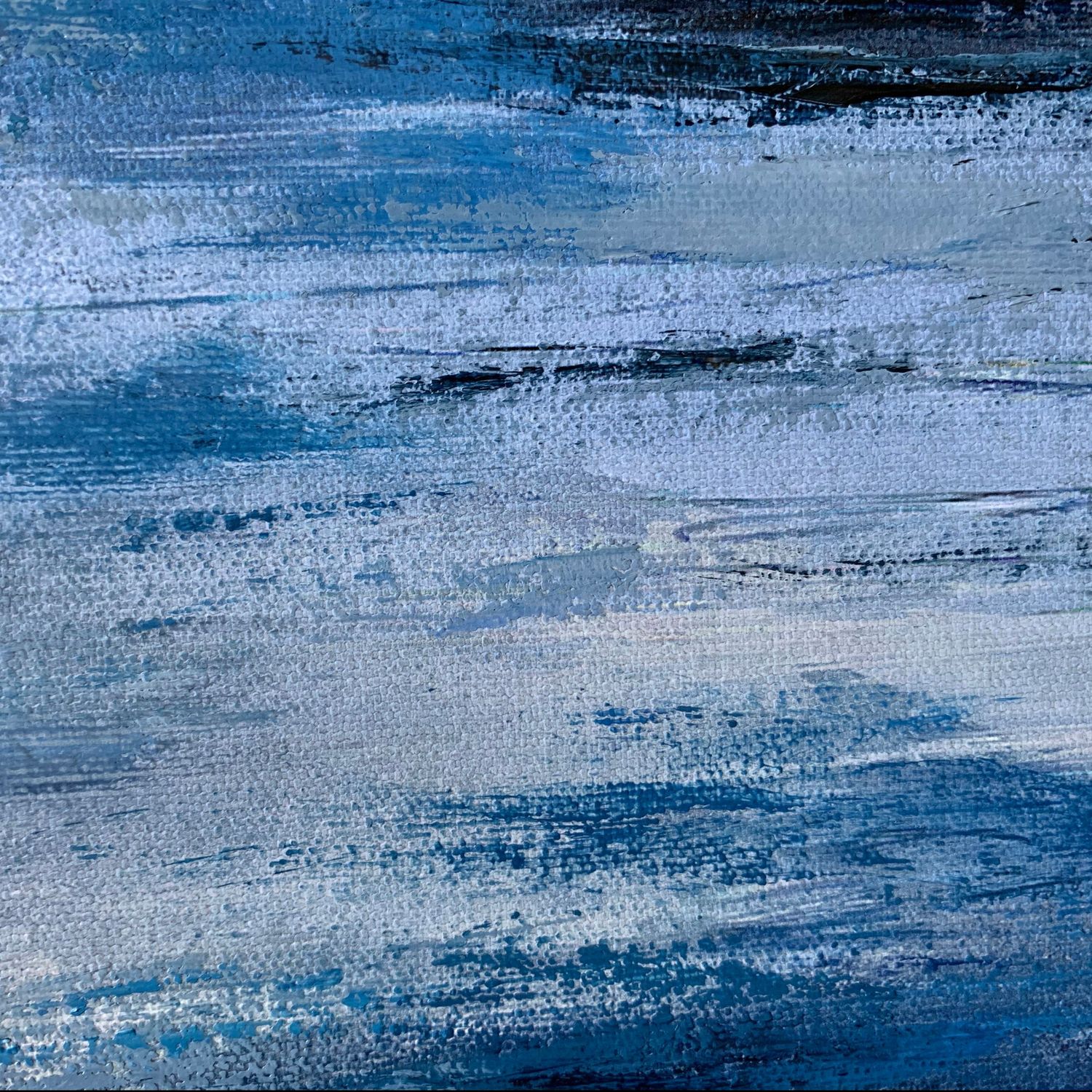 Detail of the water pattern in a coastal Maine seascape by Bobbie Bush. .