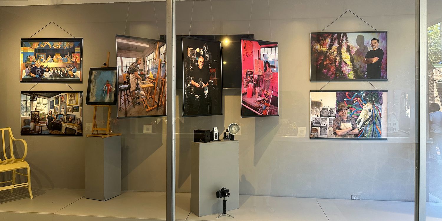 Salem Arts Creates window display on Essex Street, downtown Salem, Massachusetts