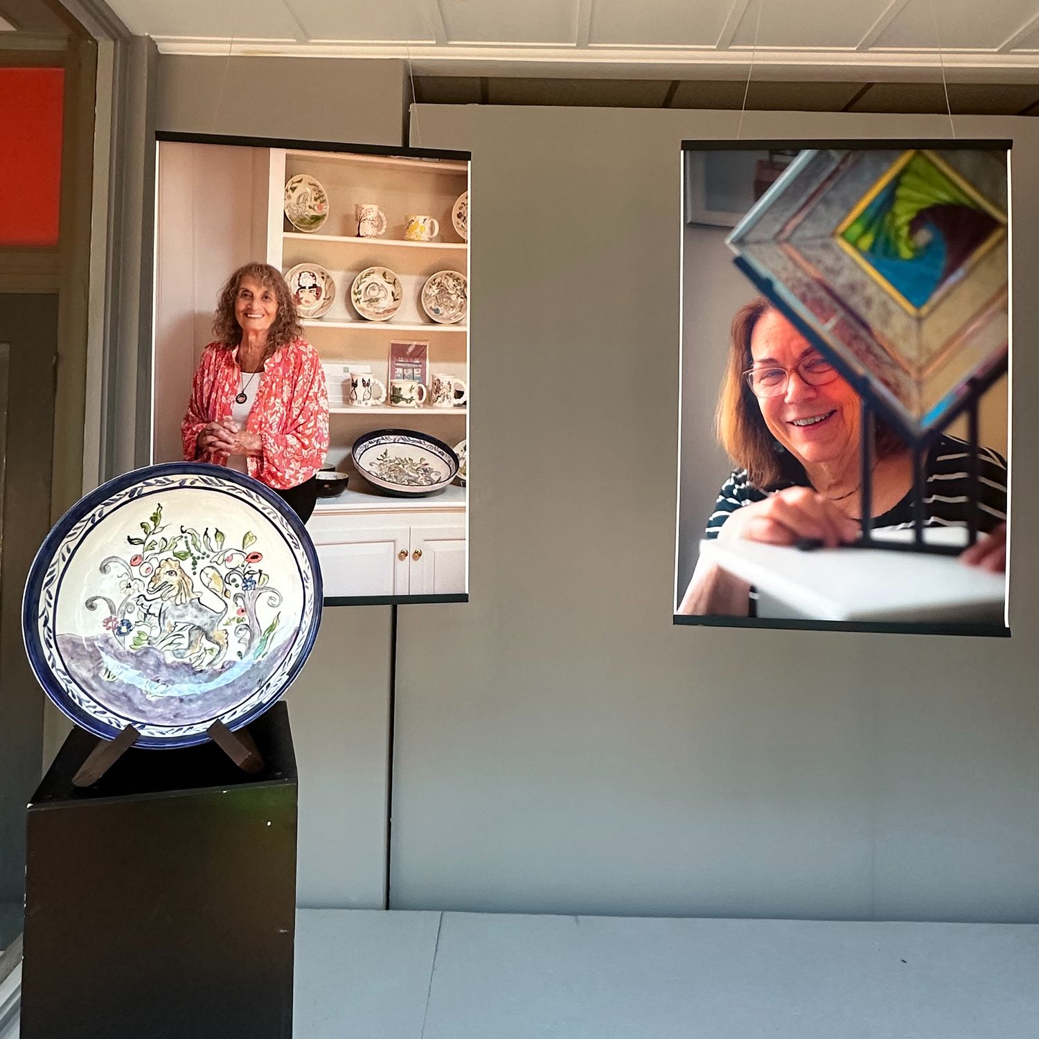 Public art installation featuring local Salem MA artists – Windows Into Artists’ Worlds.