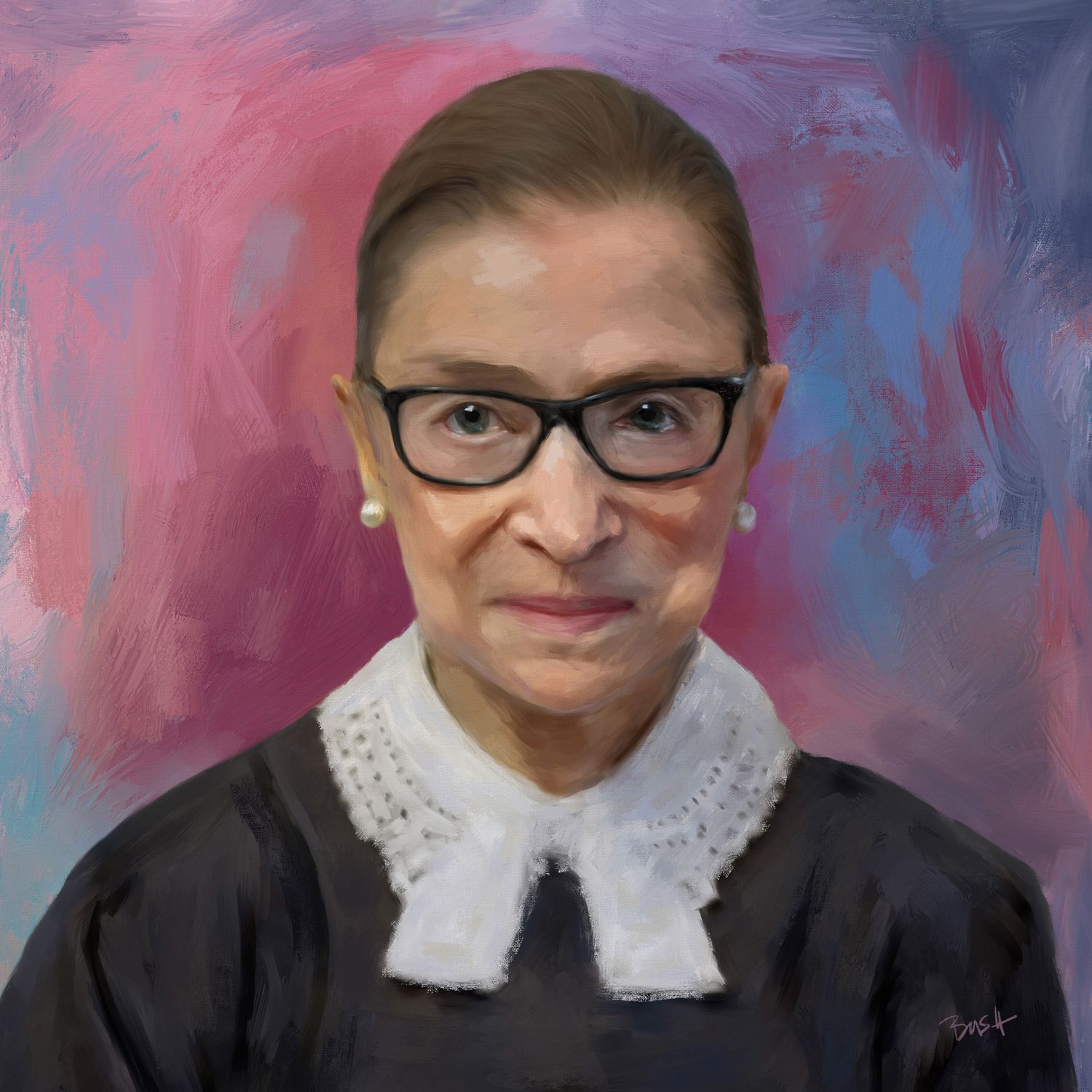 A Portrait of Resistance: Ruth Bader Ginsberg, by Bobbie Bush.