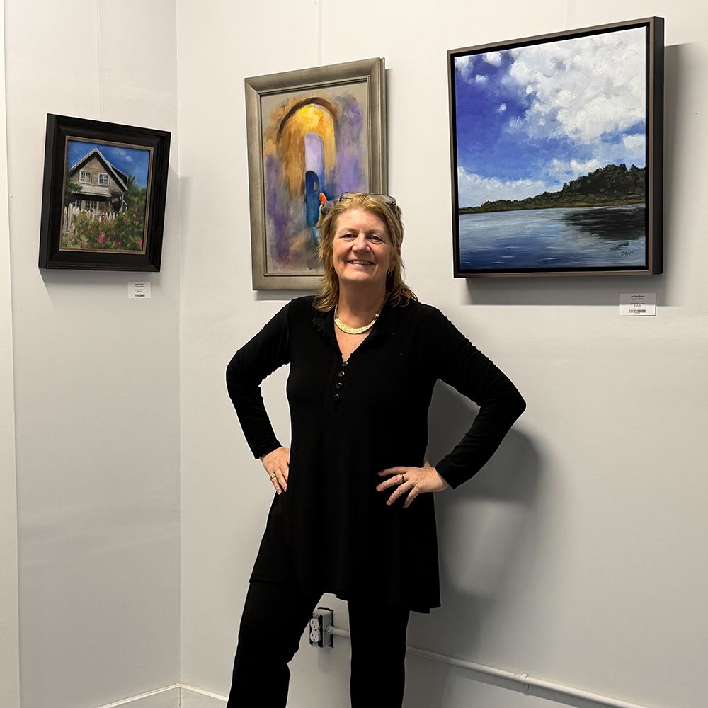 Bobbie Bush at her solo show 
