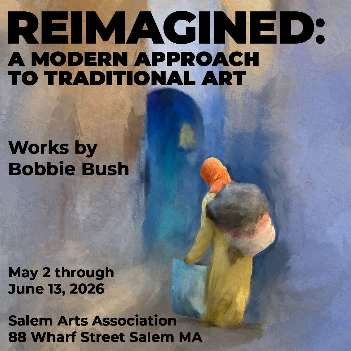 An announcement for Bobbie Bush's solo show 