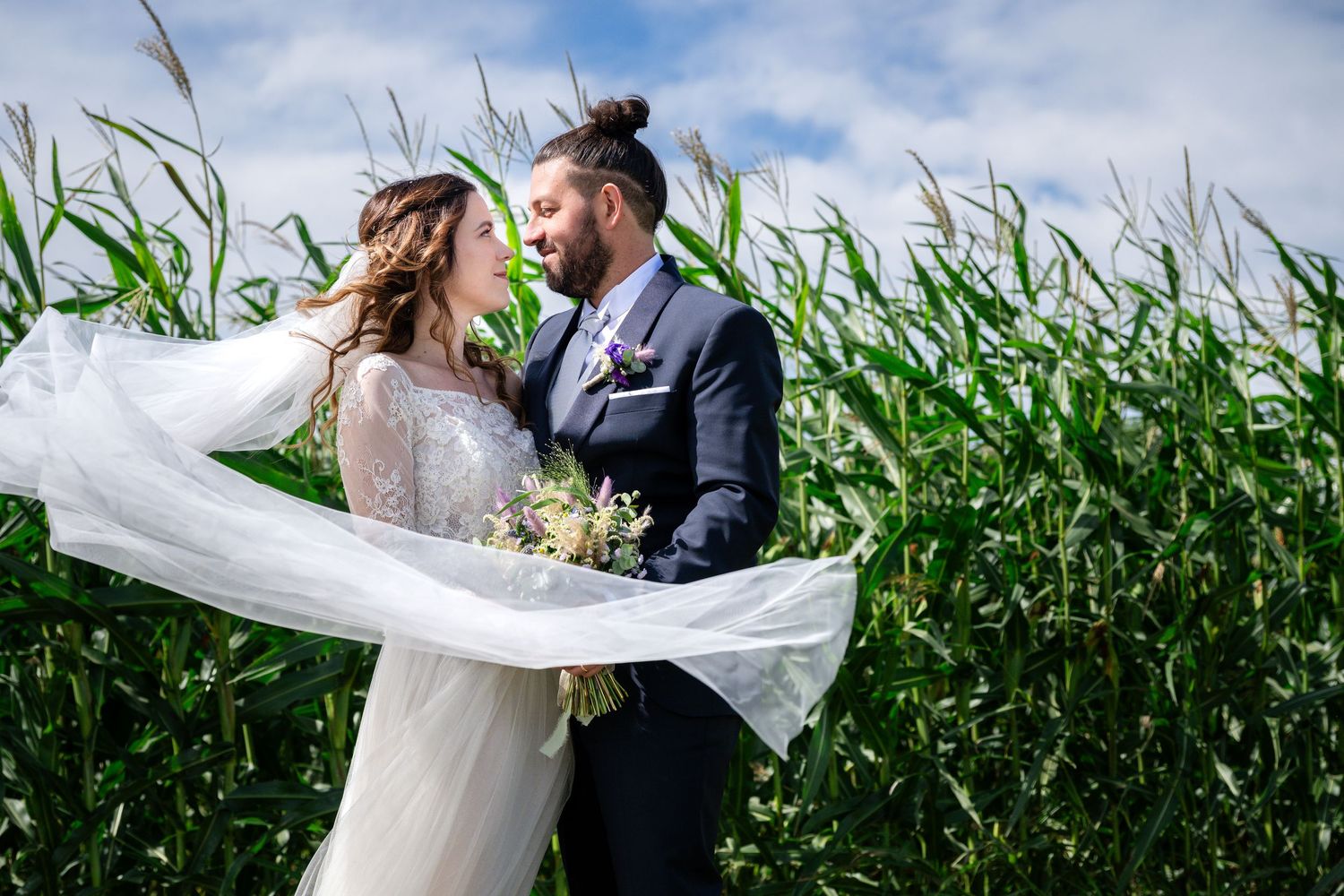 foto reportage matrimonio natura sposa sposo