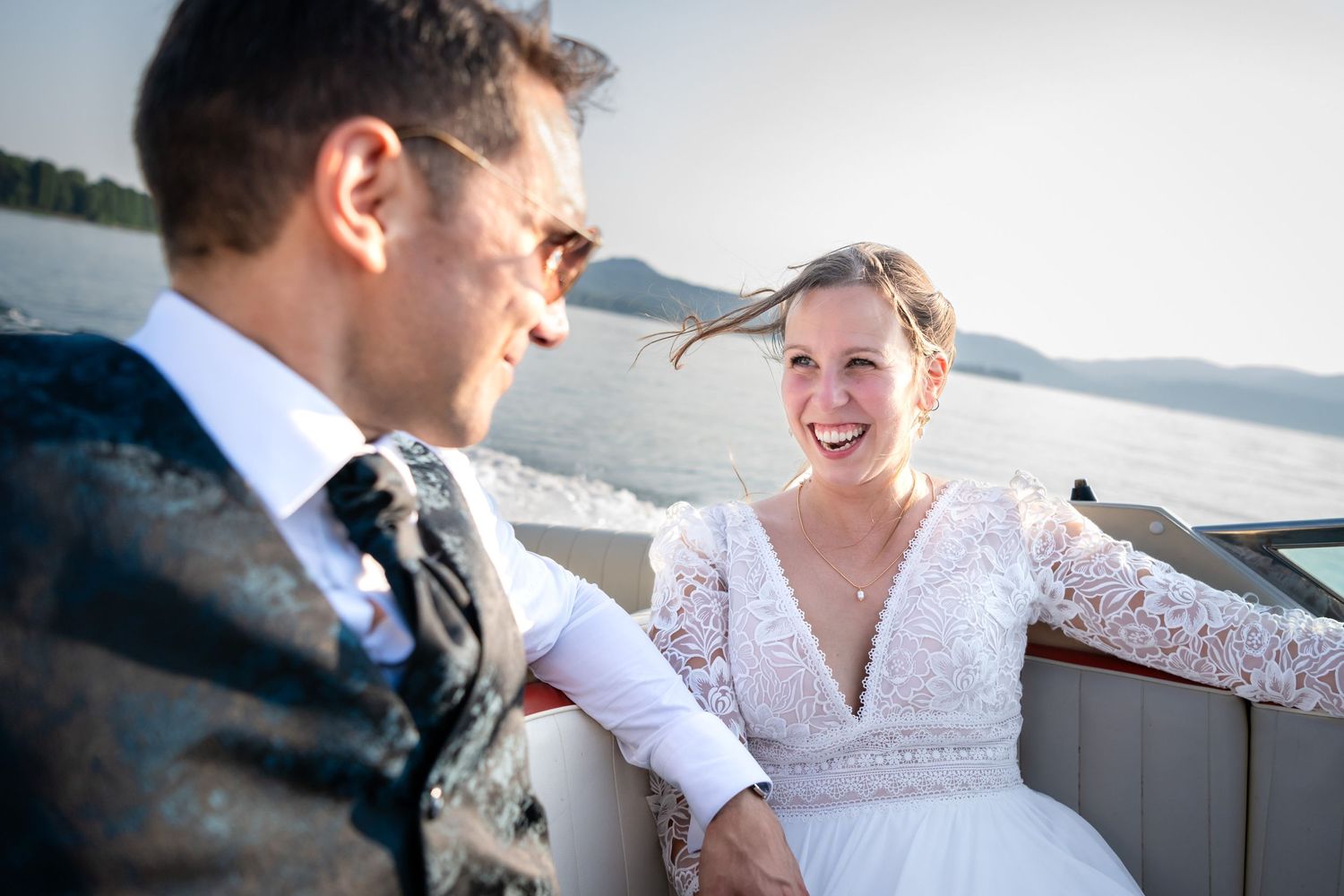 matrimonio sul lago maggiore barca