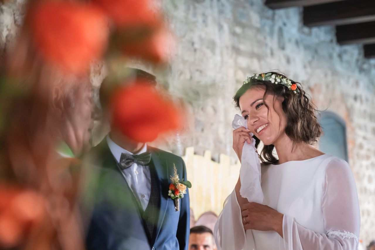 romantica coppia di sposi foto reportage