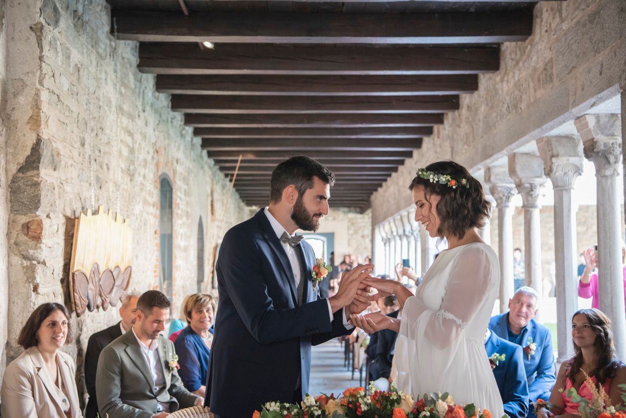 romantica coppia di sposi foto reportage