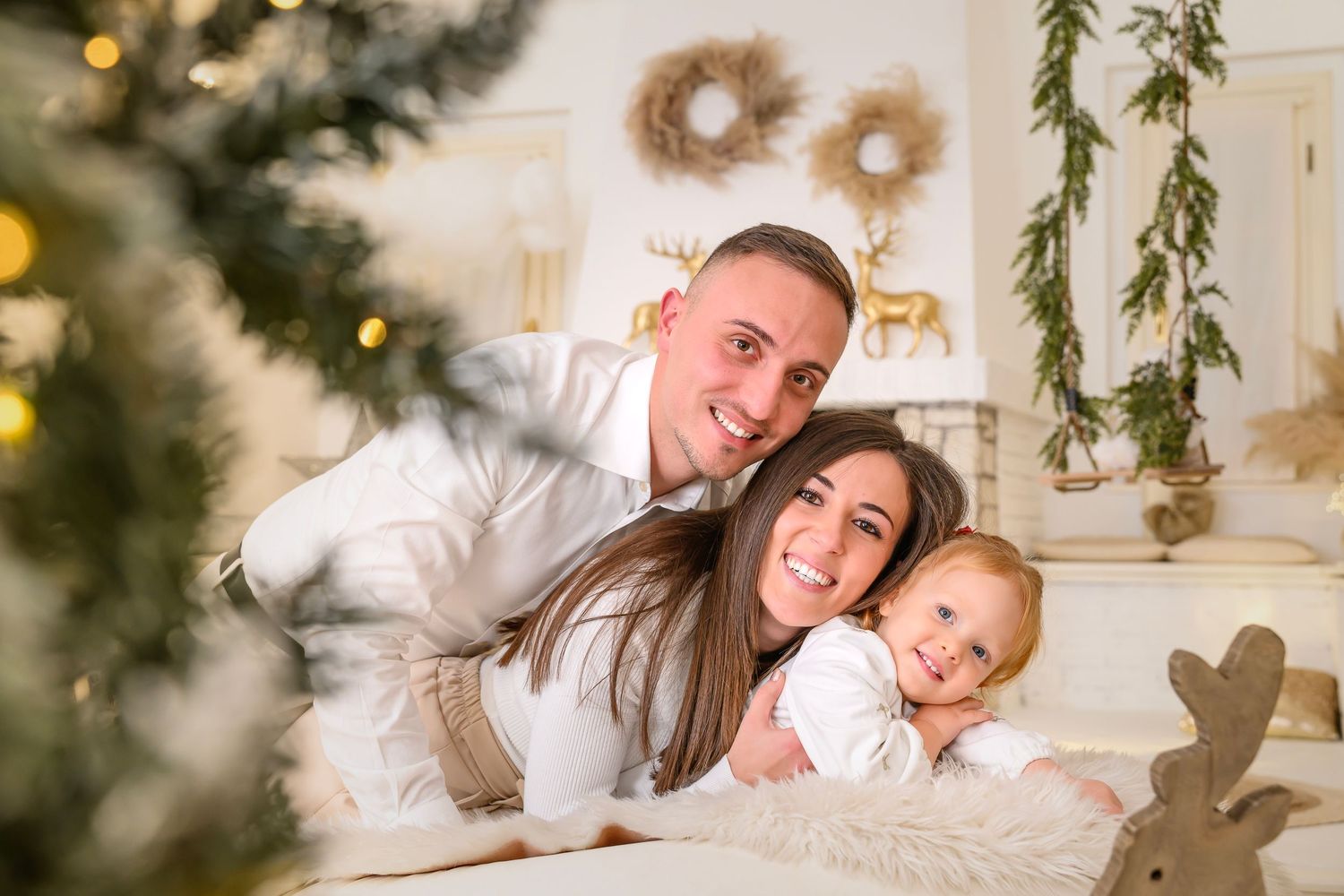 servizio fotografico di Natale per famiglie varese, gavirate, italia, svizzera studio